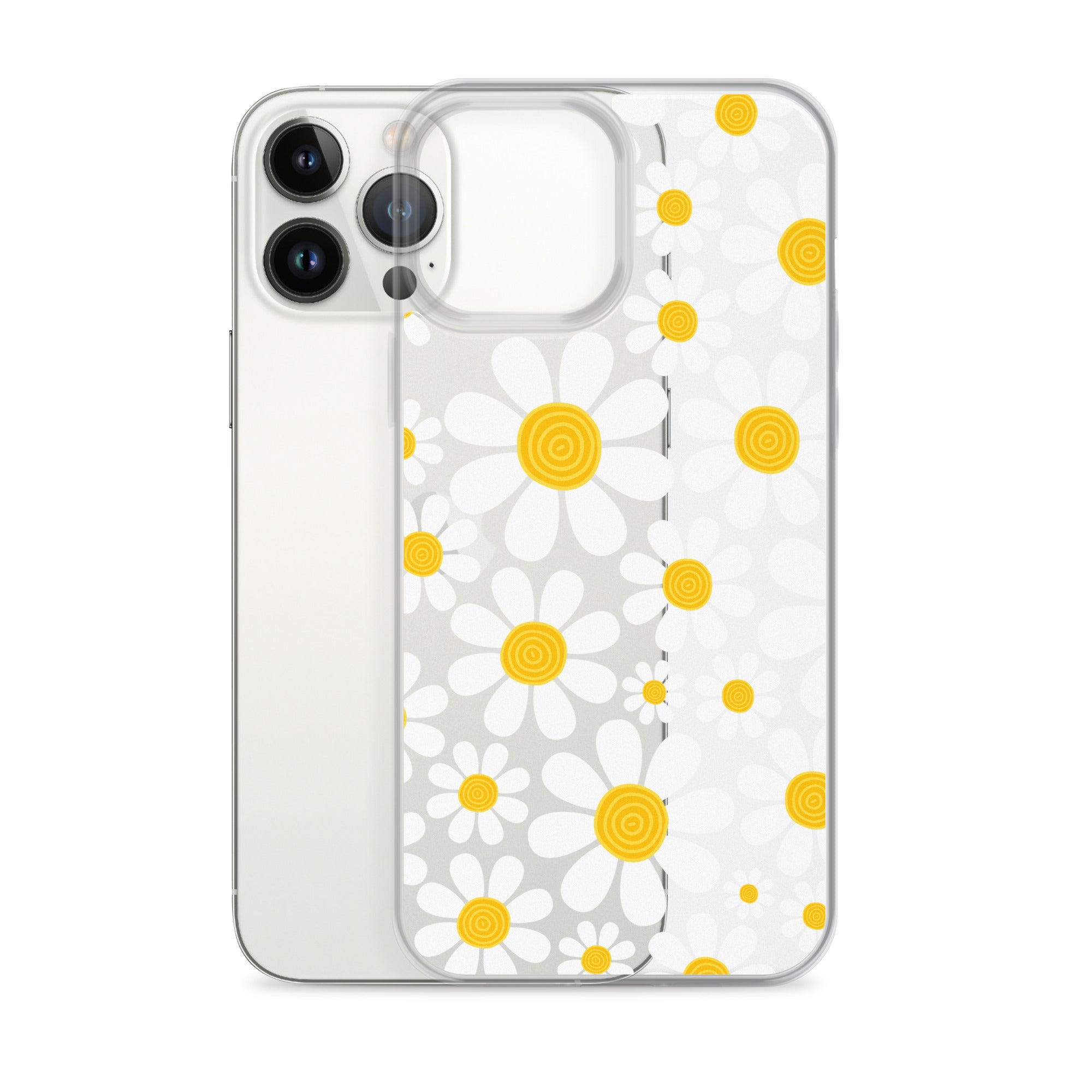 Clear Case for iPhone®- Floral Daisy Design 03