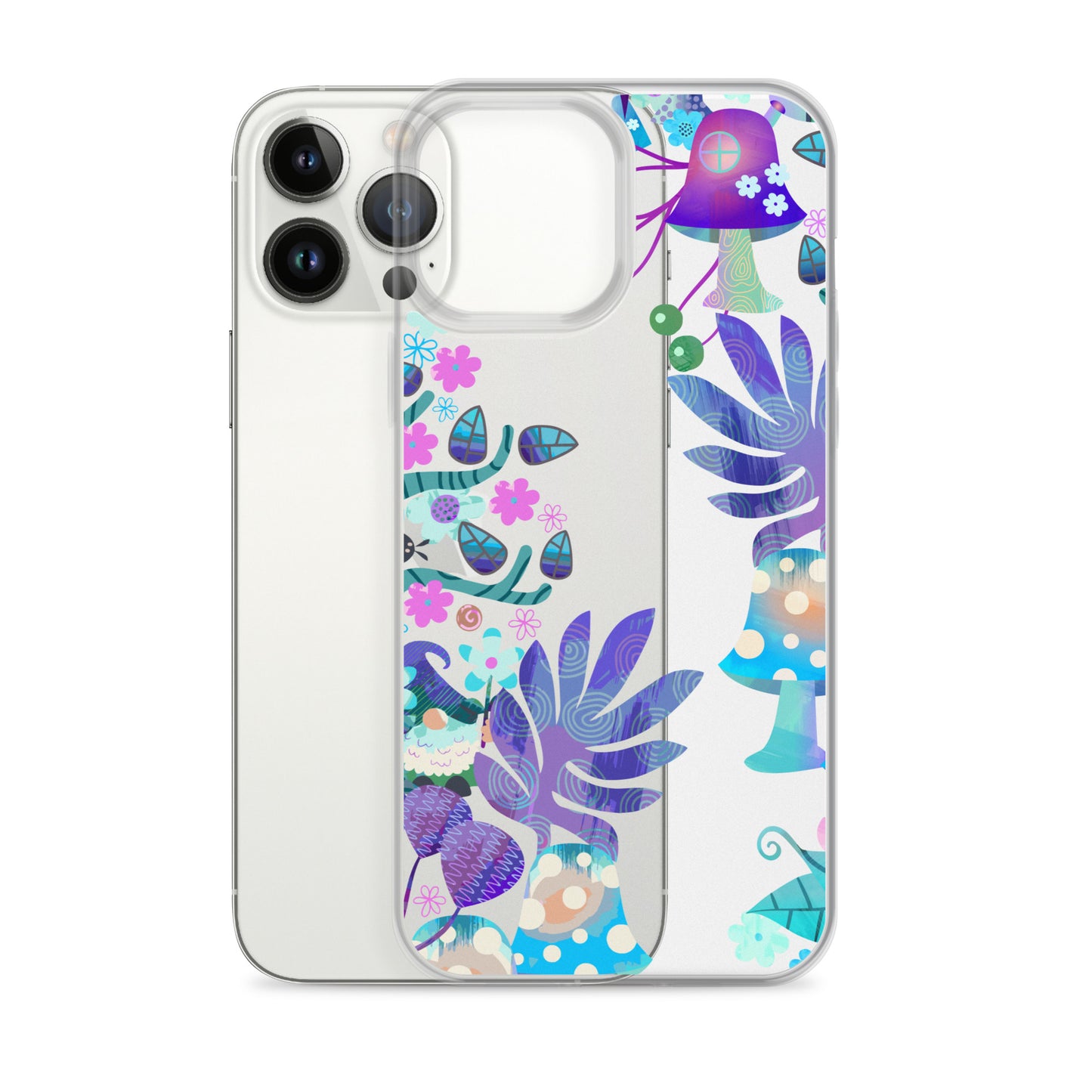 Clear Case for iPhone®- Enchanted Forest Design IV