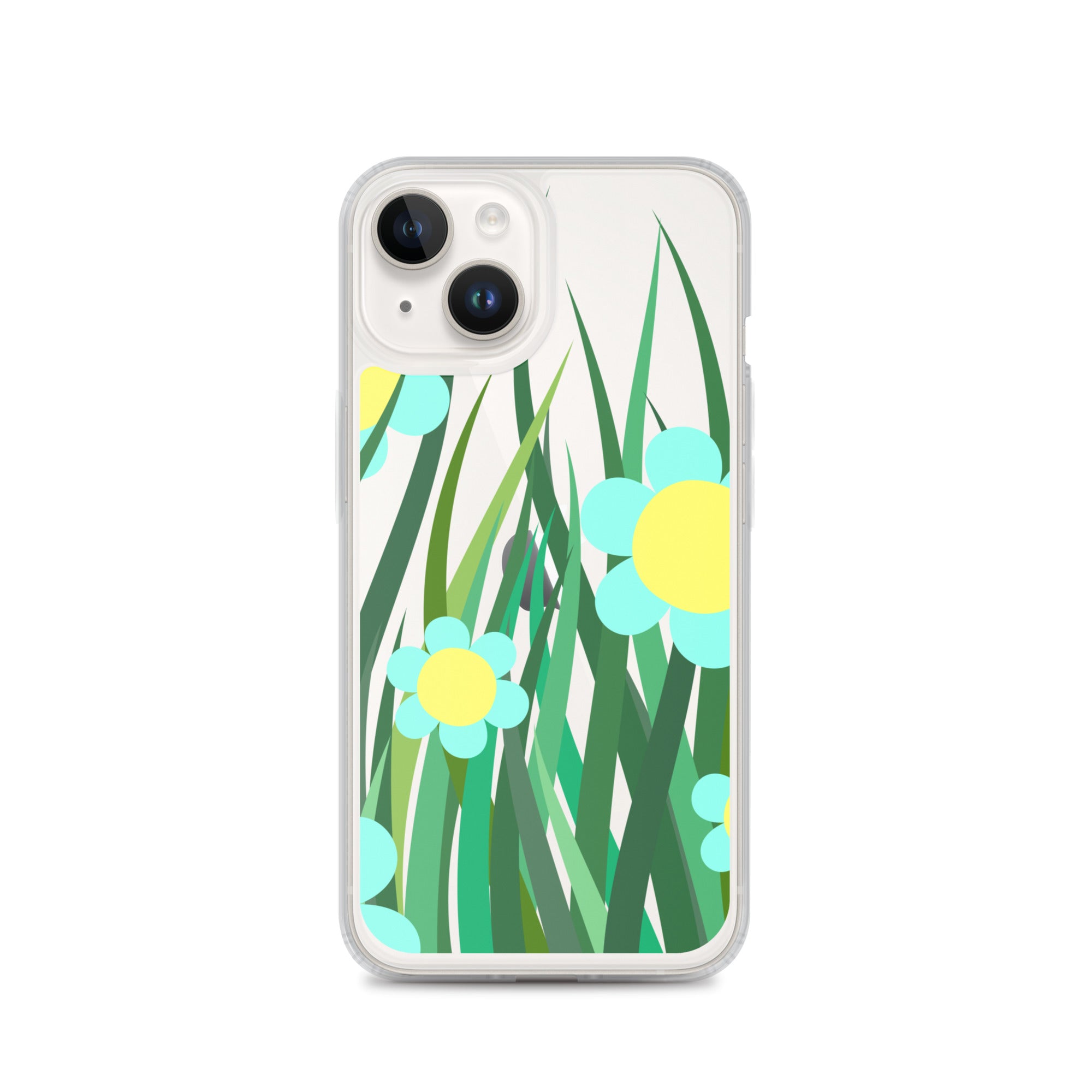 Clear Case for iPhone®- Floral Hedge Design 02