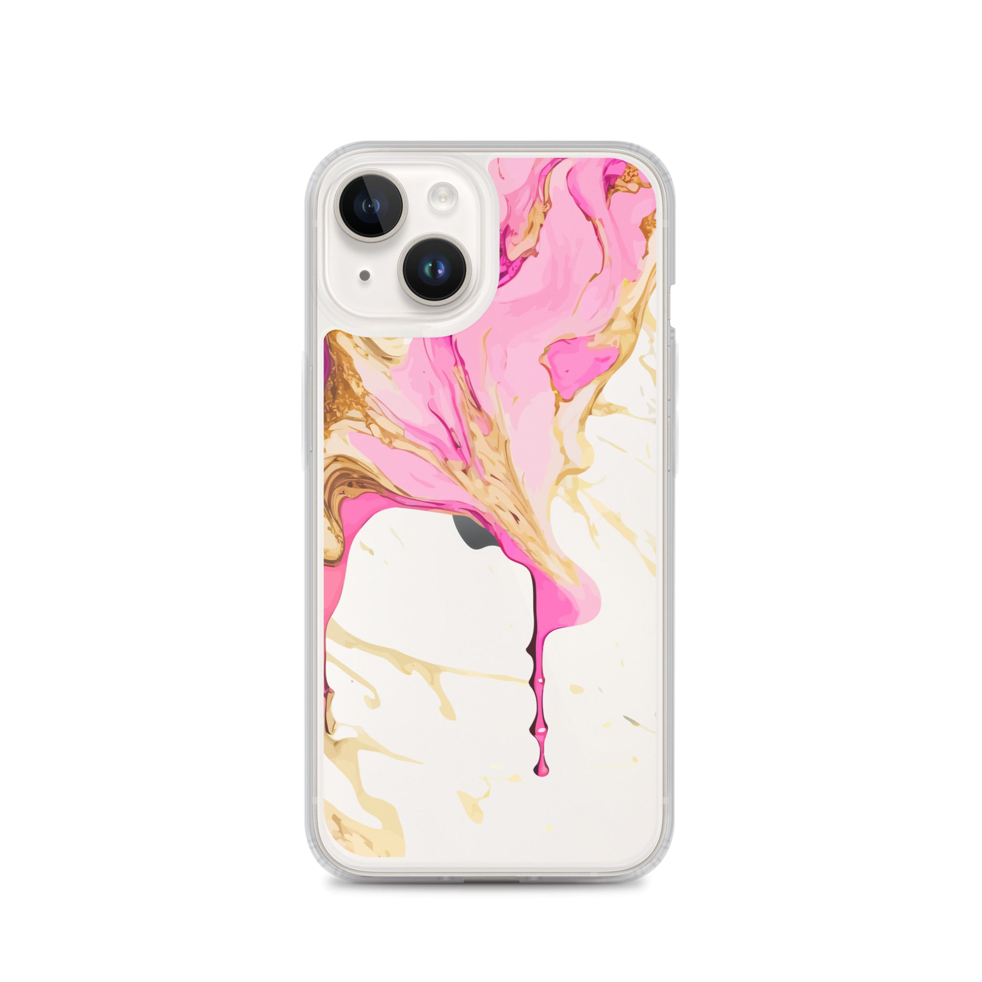 Clear Case for iPhone®- Alchohol Ink Design II