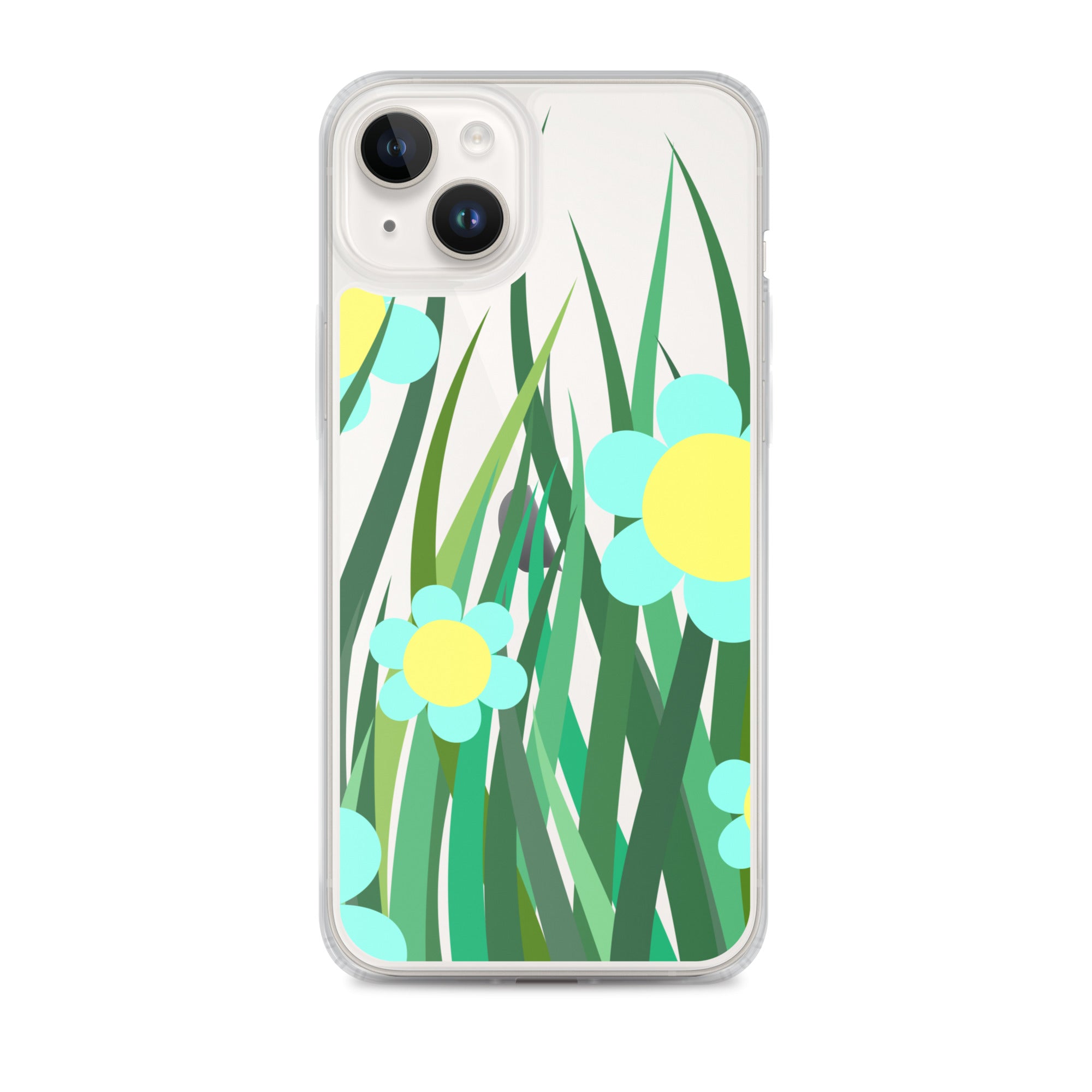 Clear Case for iPhone®- Floral Hedge Design 02