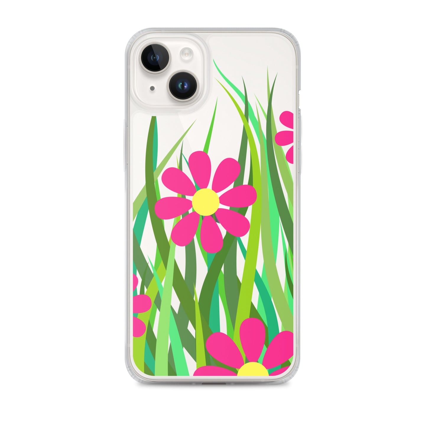 Clear Case for iPhone®- Floral Hedge Design I