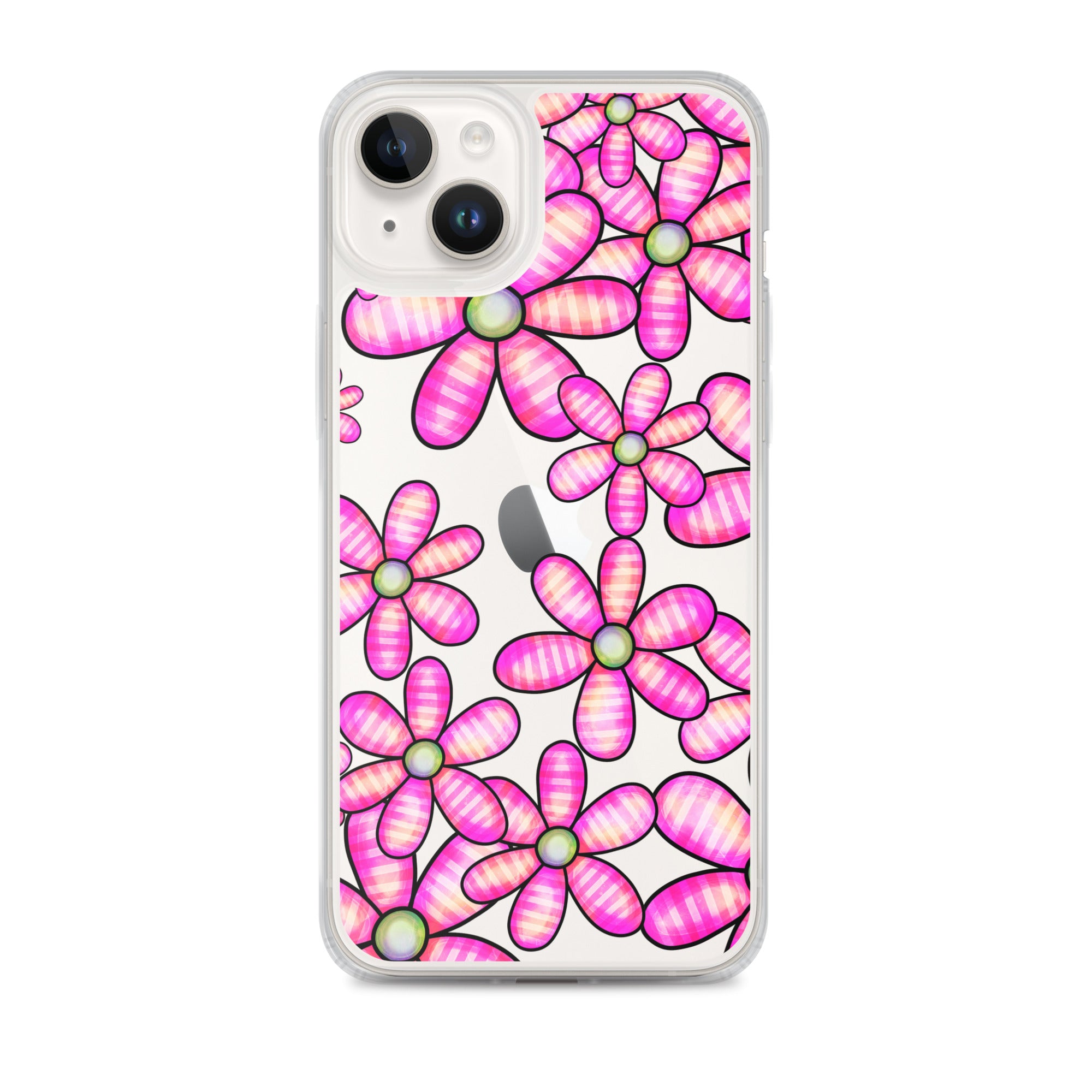 Clear Case for iPhone®- Floral Doodle Design II