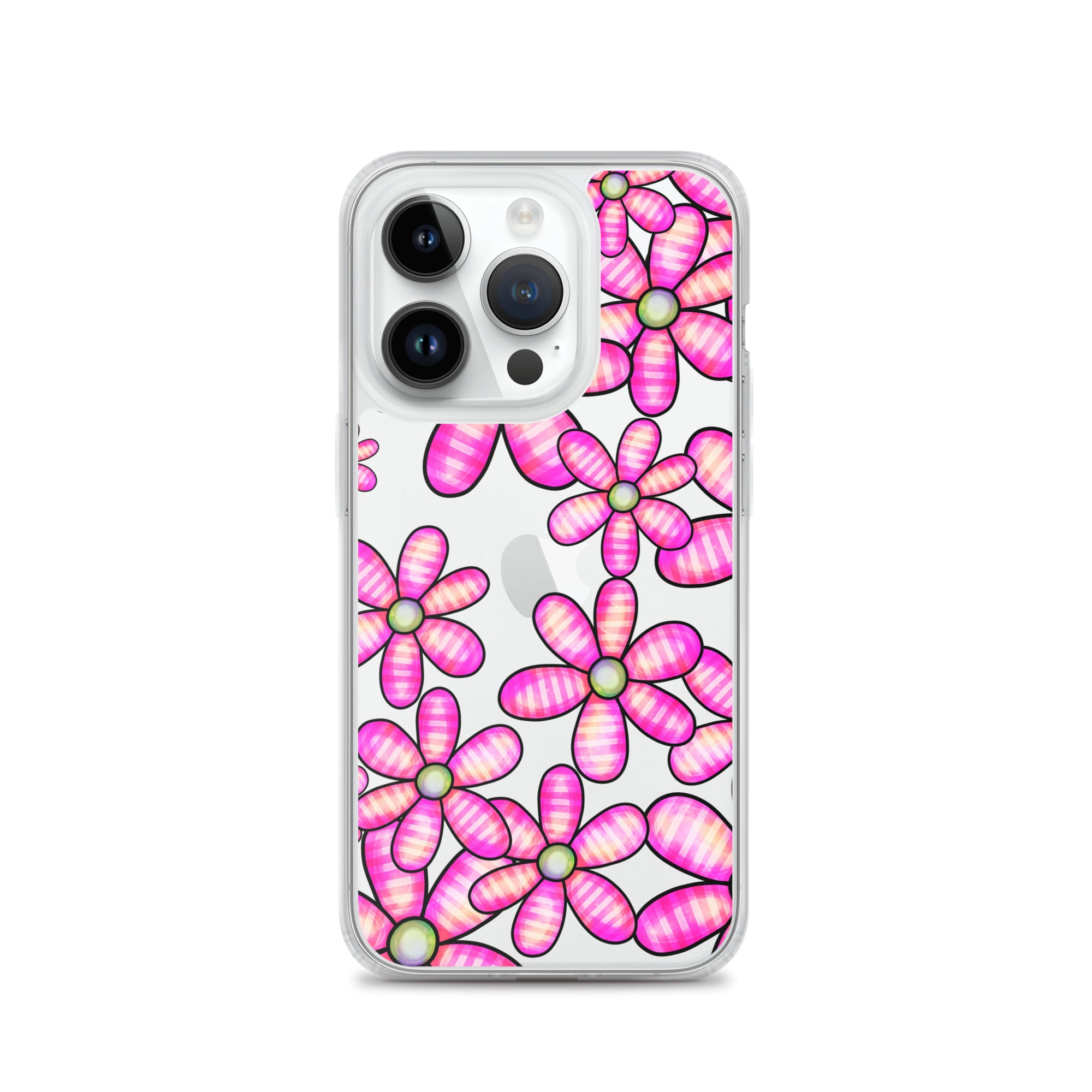 Clear Case for iPhone®- Floral Doodle Design 02