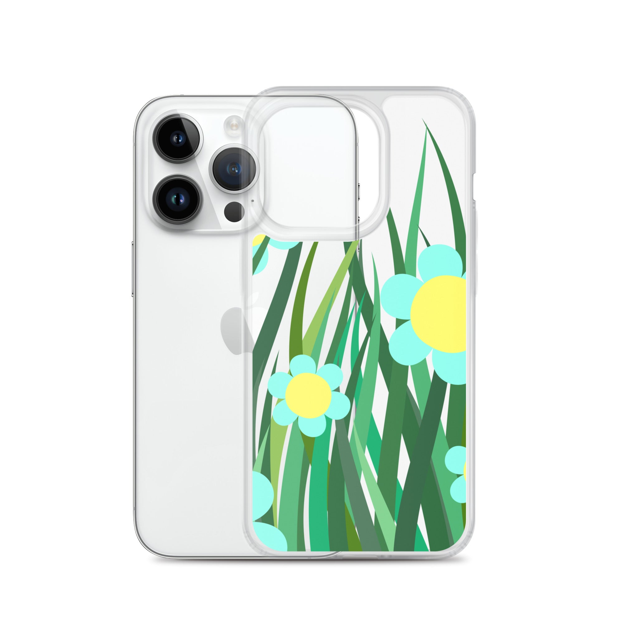 Clear Case for iPhone®- Floral Hedge Design II