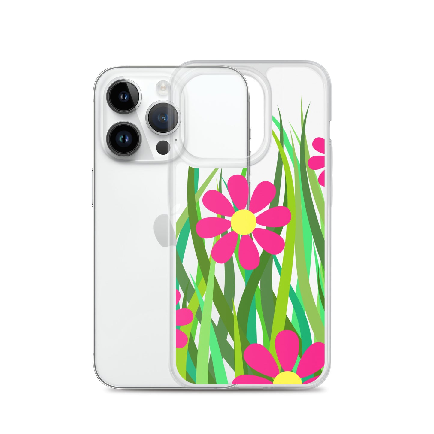 Clear Case for iPhone®- Floral Hedge Design I