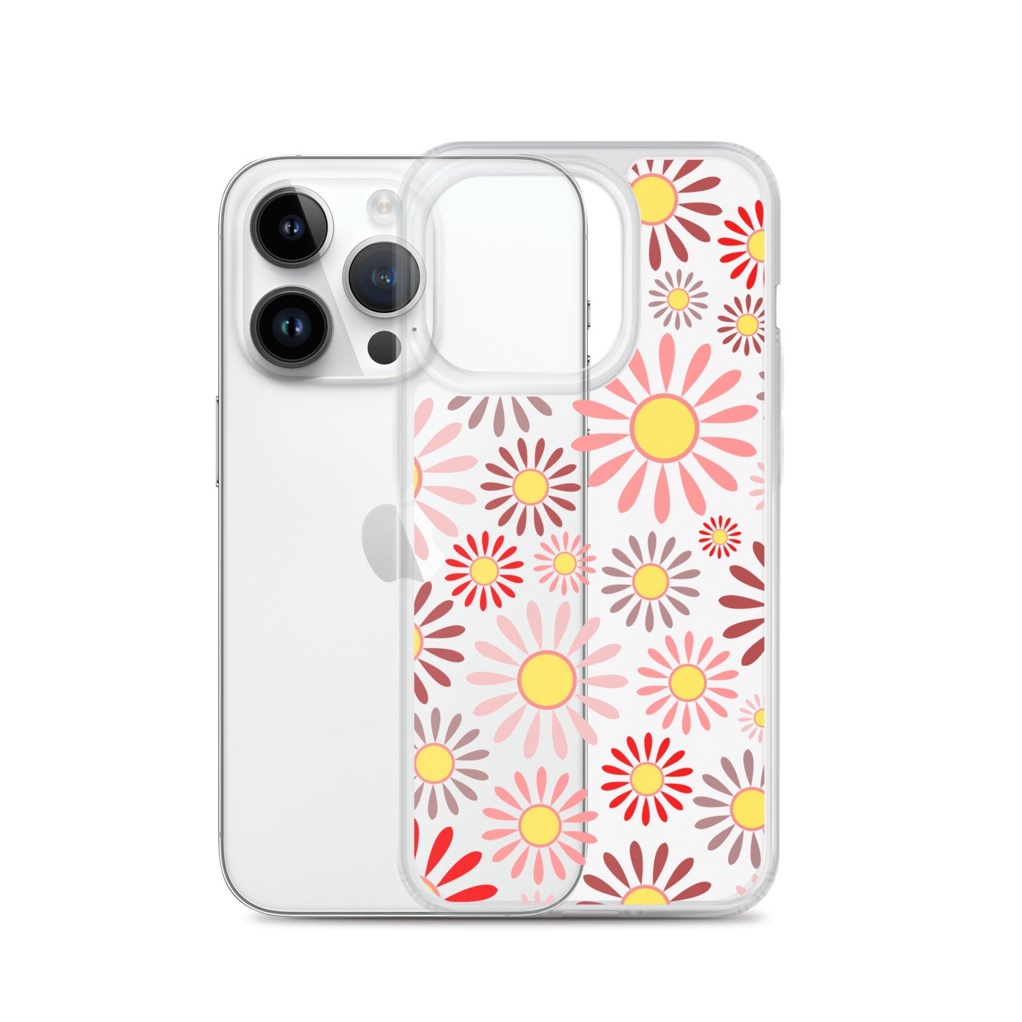 Clear Case for iPhone®- Floral Daisy Design IV