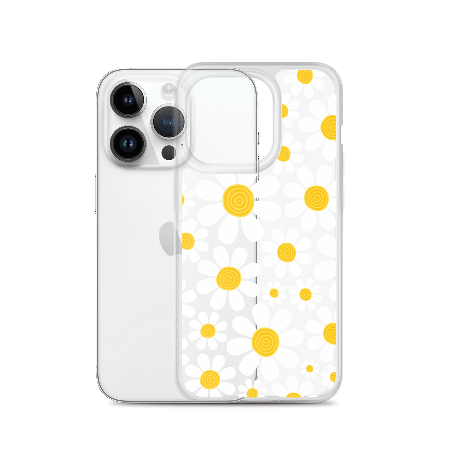 Clear Case for iPhone®- Floral Daisy Design III
