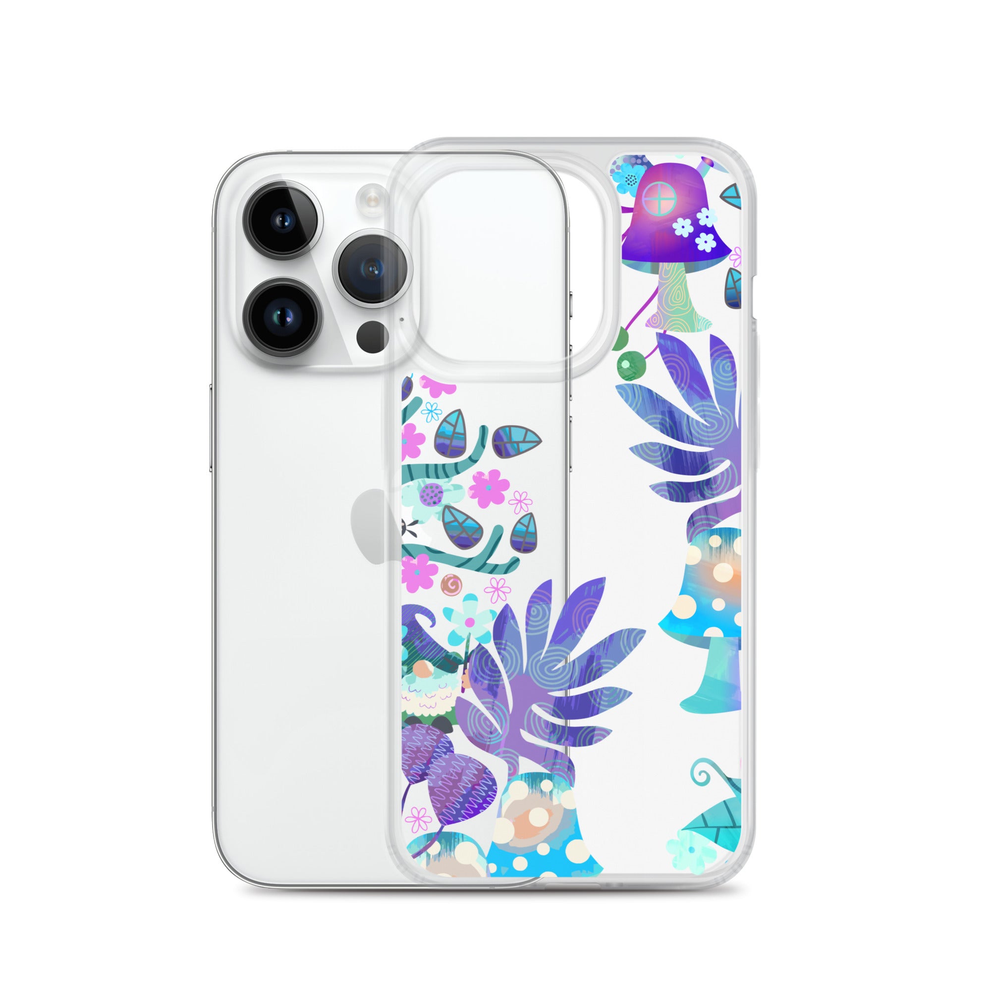 Clear Case for iPhone®- Enchanted Forest Design IV