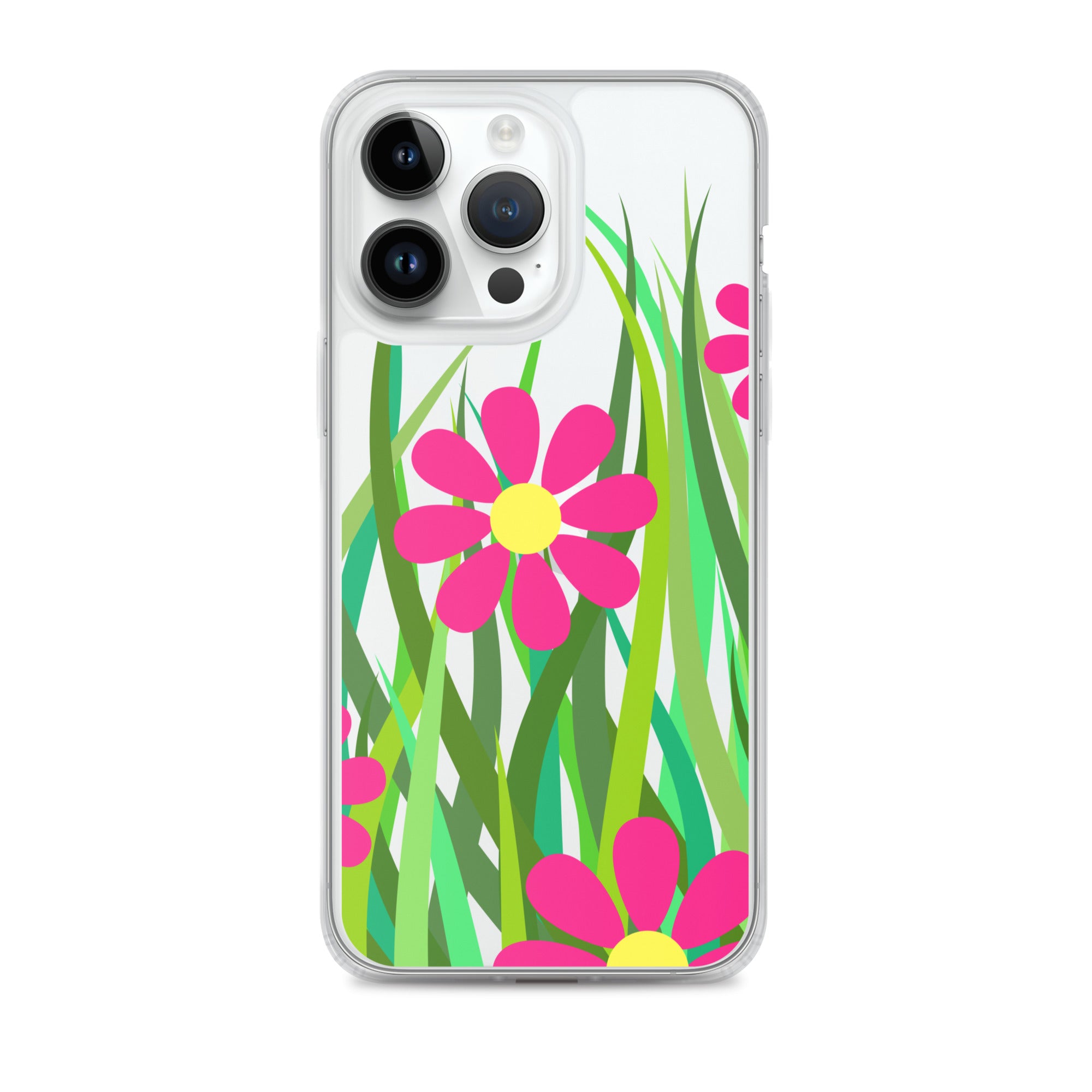 Clear Case for iPhone®- Floral Hedge Design I