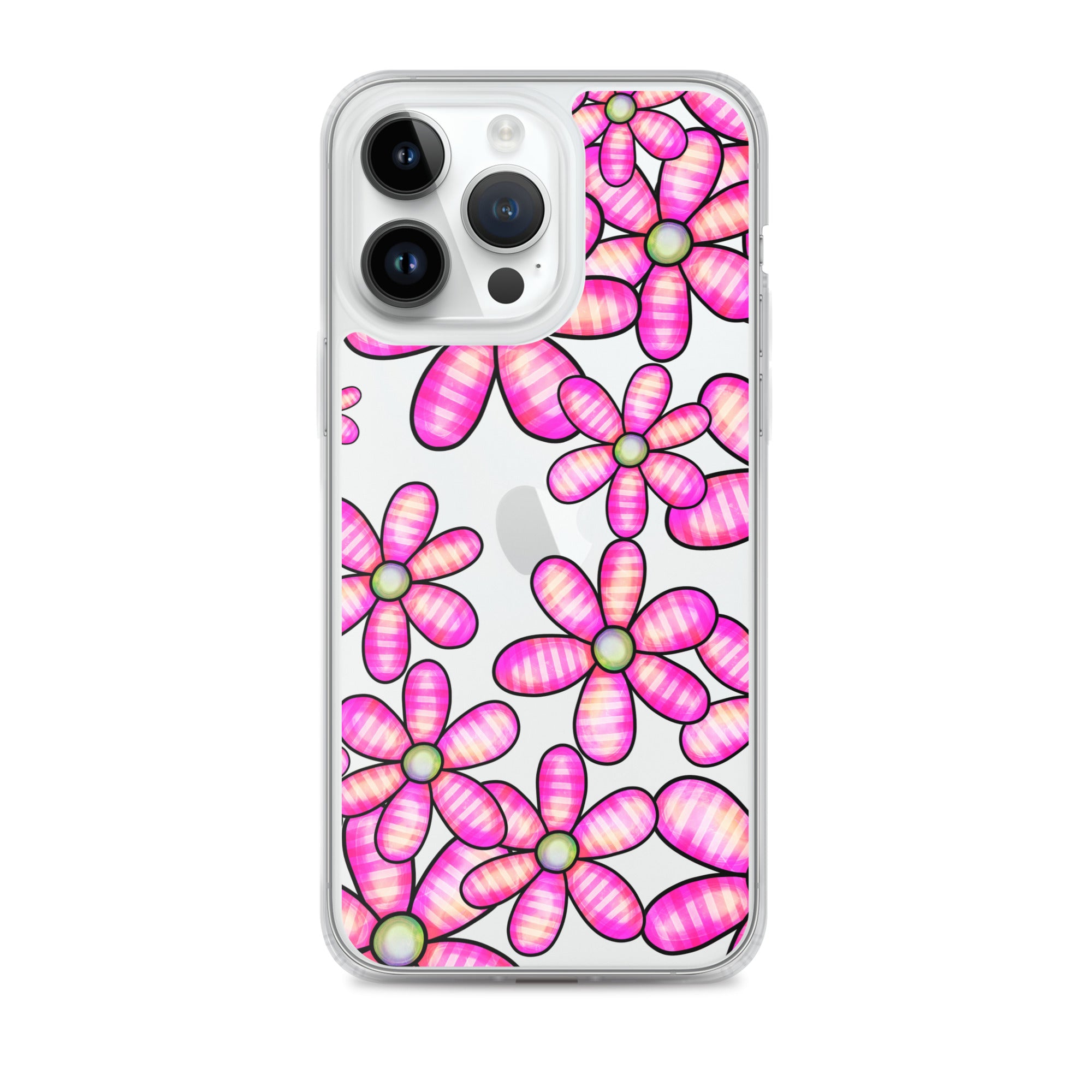 Clear Case for iPhone®- Floral Doodle Design II