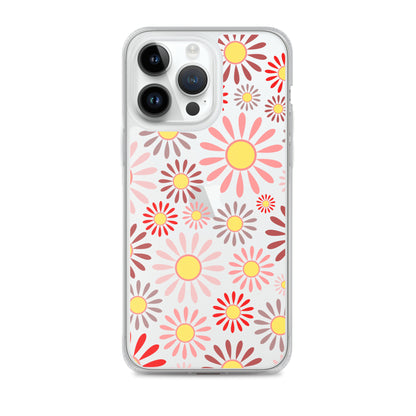 Clear Case for iPhone®- Floral Daisy Design IV