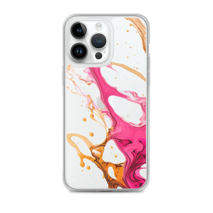 Clear Case for iPhone®- Alchohol Ink Design IV
