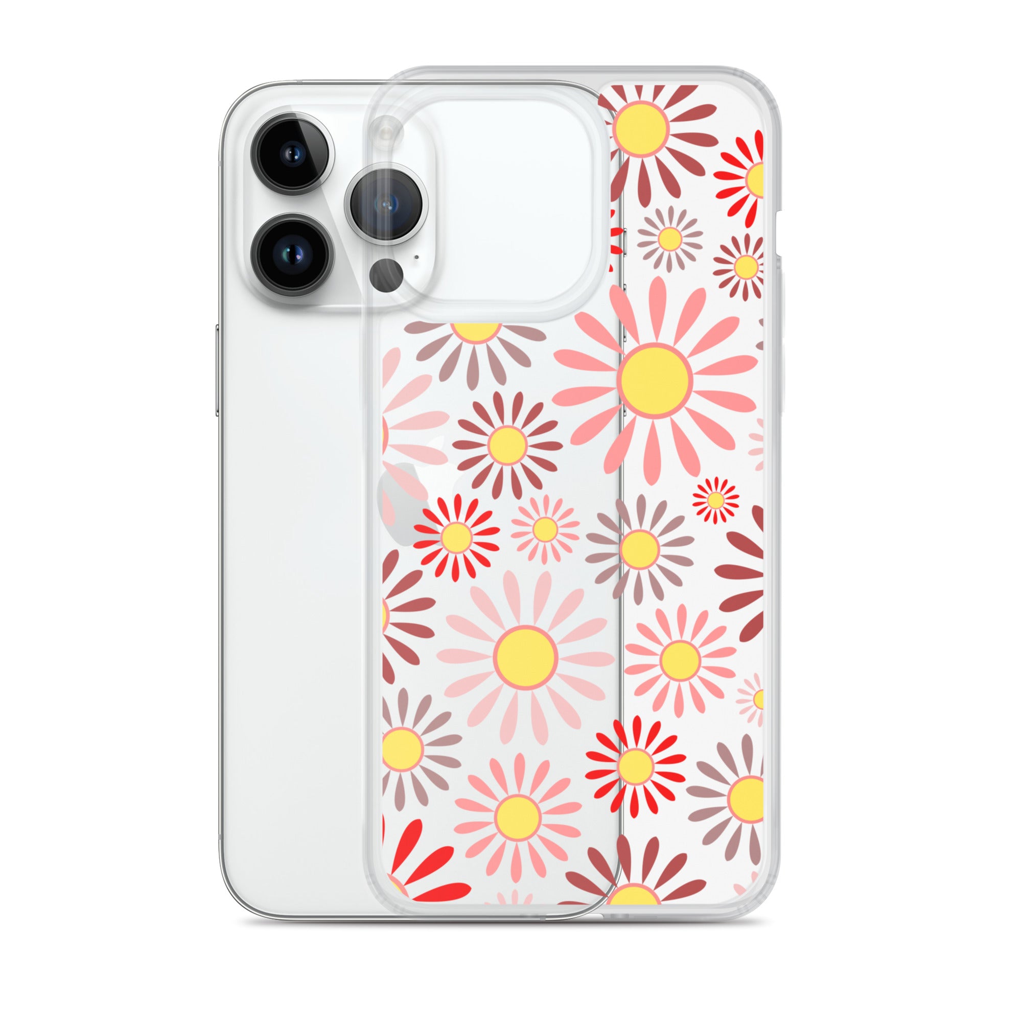 Clear Case for iPhone®- Floral Daisy Design 04