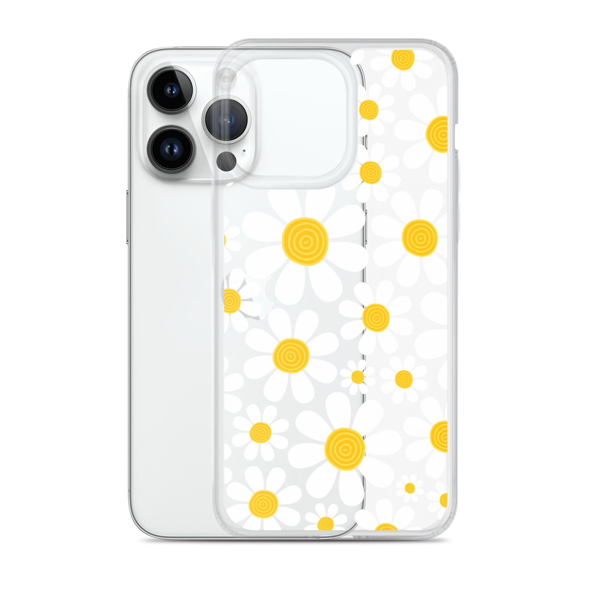 Clear Case for iPhone®- Floral Daisy Design 03