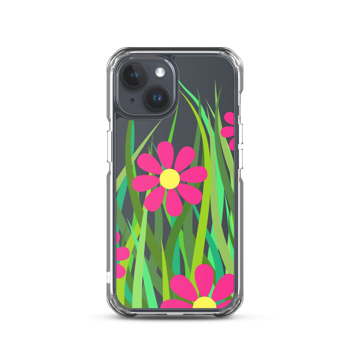 Clear Case for iPhone®- Floral Hedge Design I