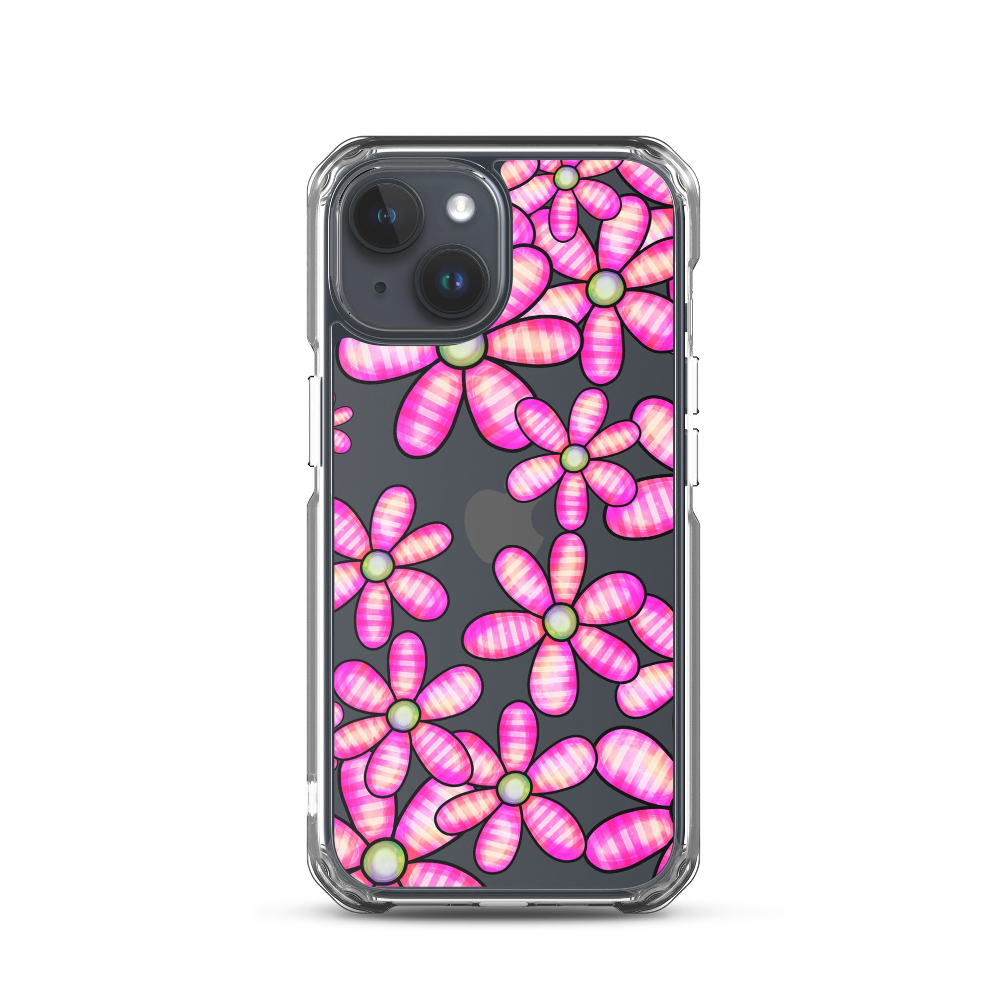 Clear Case for iPhone®- Floral Doodle Design 02