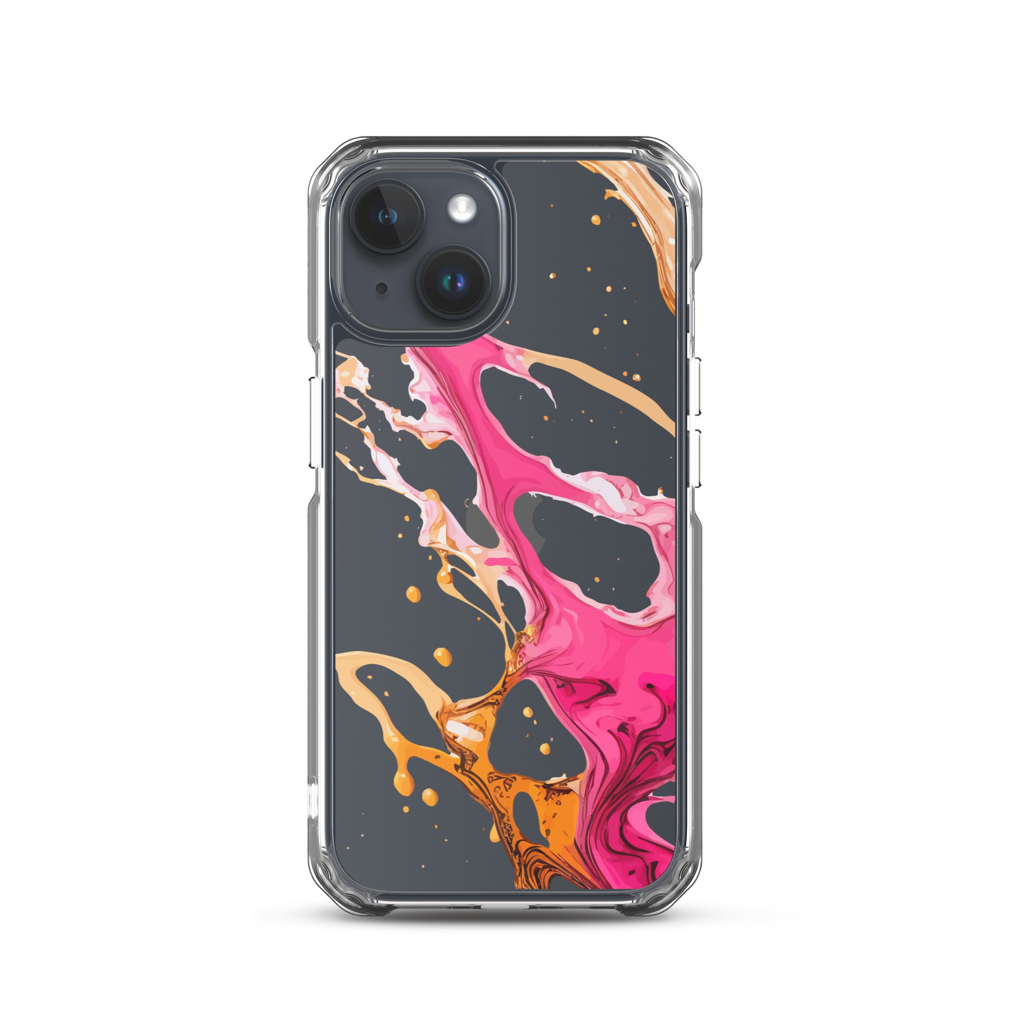 Clear Case for iPhone®- Alchohol Ink Design IV