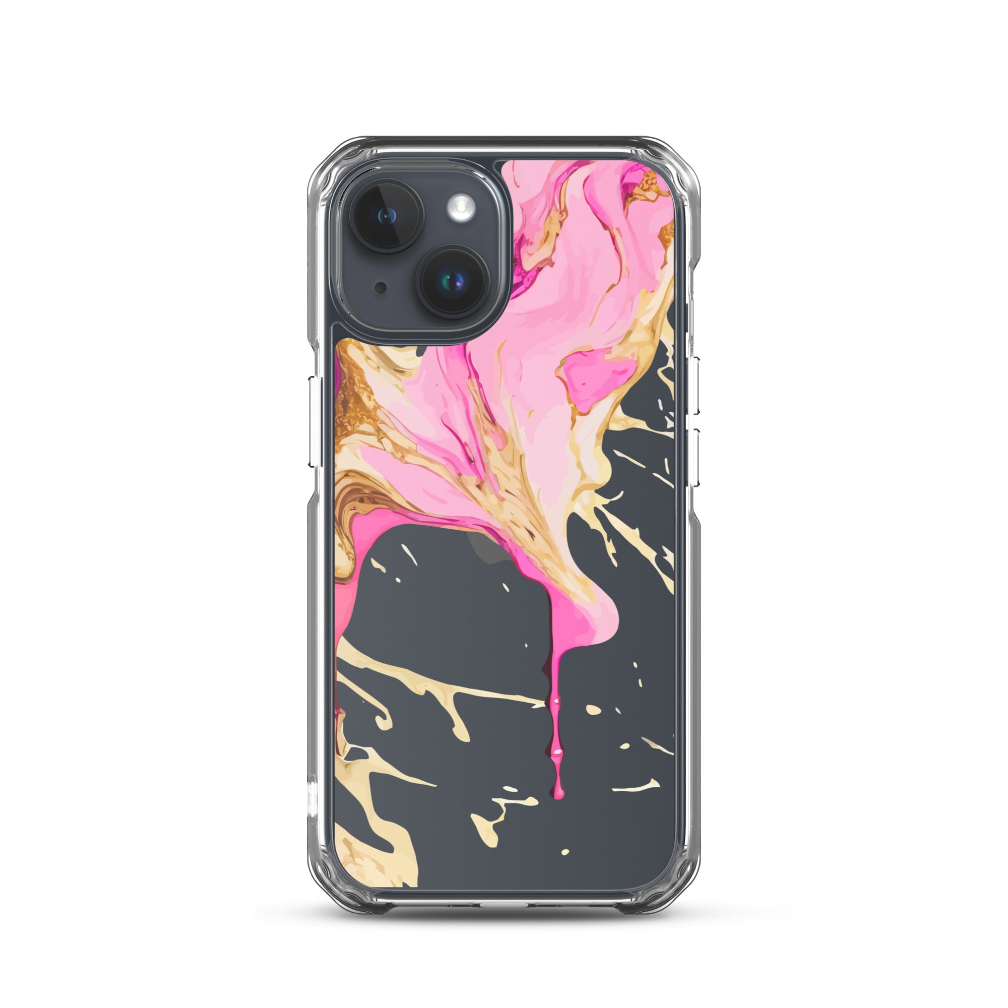 Clear Case for iPhone®- Alchohol Ink Design 02