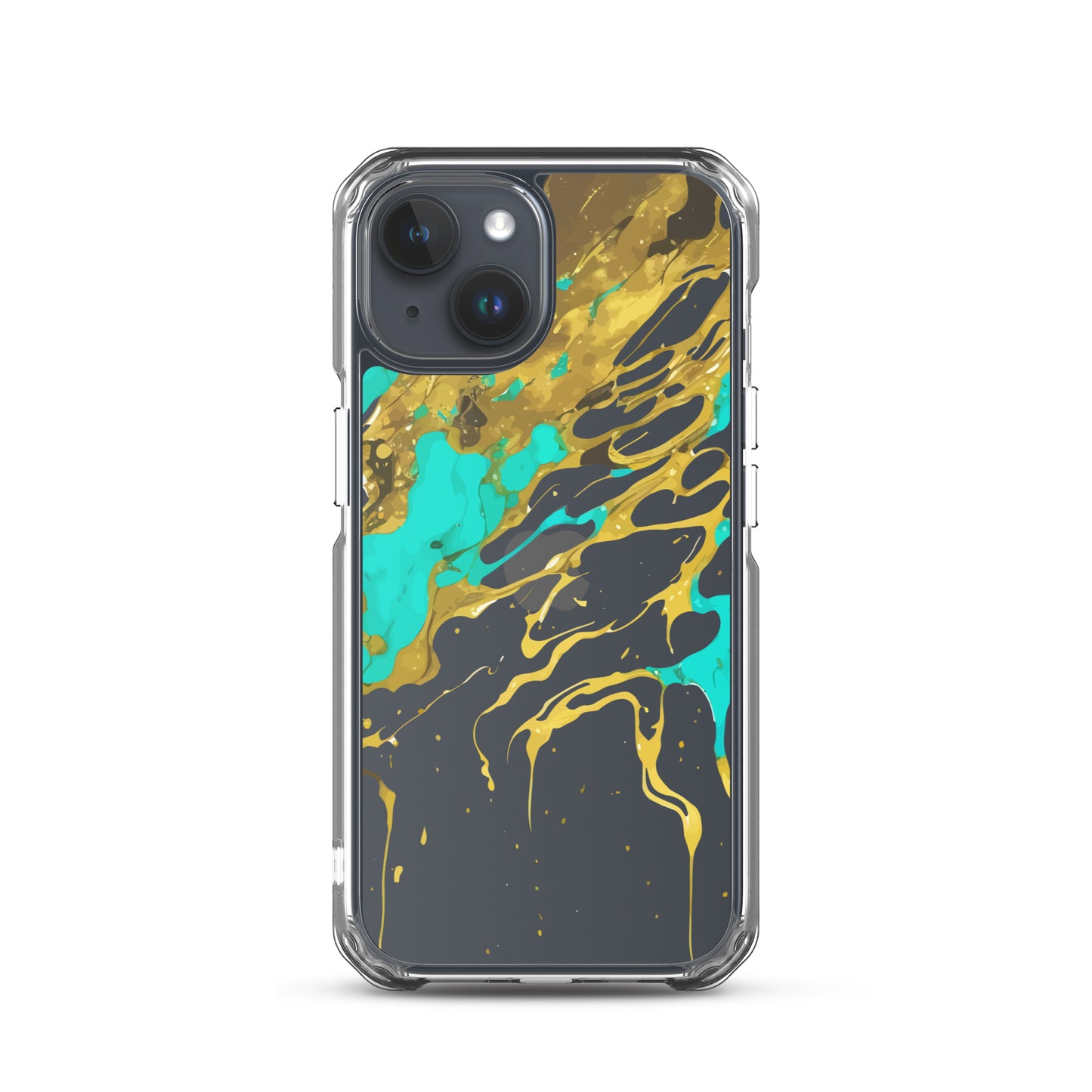 Clear Case for iPhone®- Alchohol Ink Design I