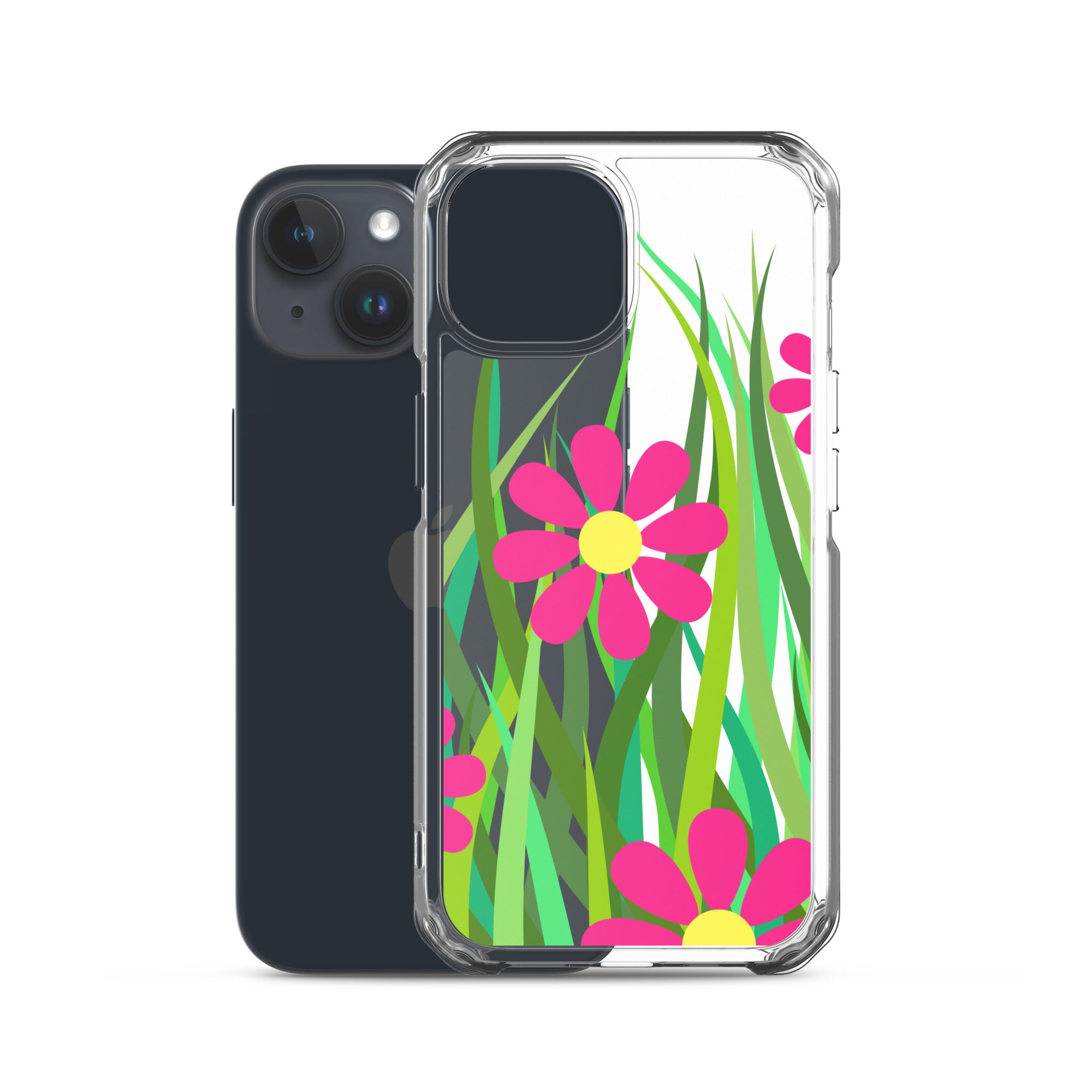 Clear Case for iPhone®- Floral Hedge Design I