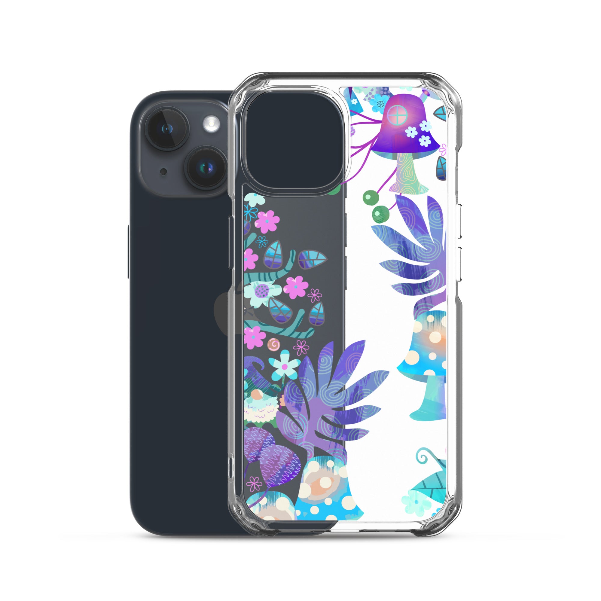 Clear Case for iPhone®- Enchanted Forest Design IV