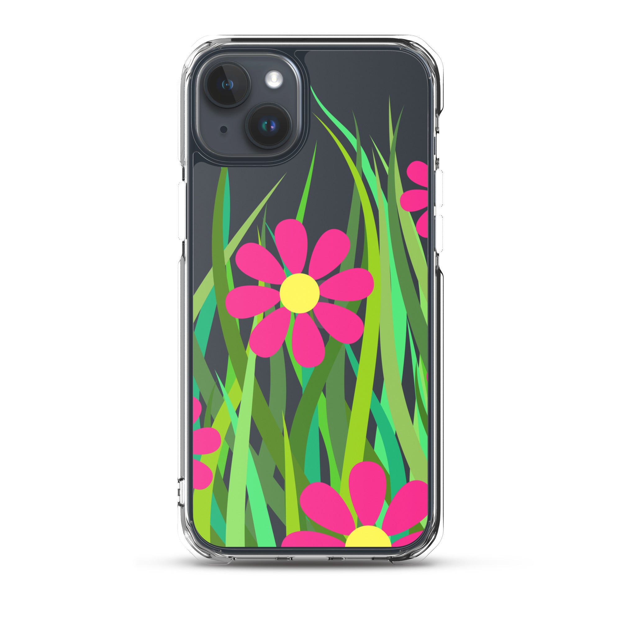 Clear Case for iPhone®- Floral Hedge Design I