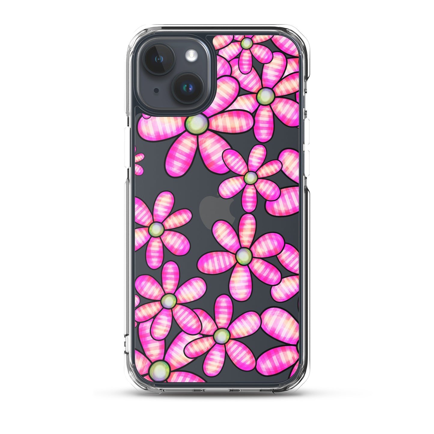 Clear Case for iPhone®- Floral Doodle Design II
