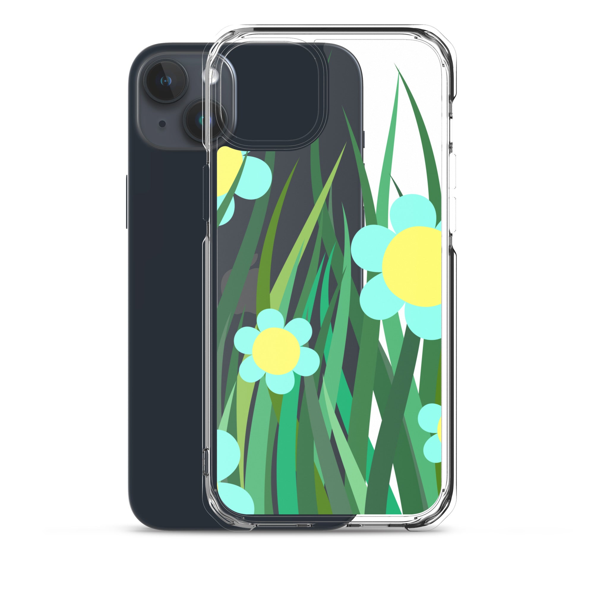 Clear Case for iPhone®- Floral Hedge Design II