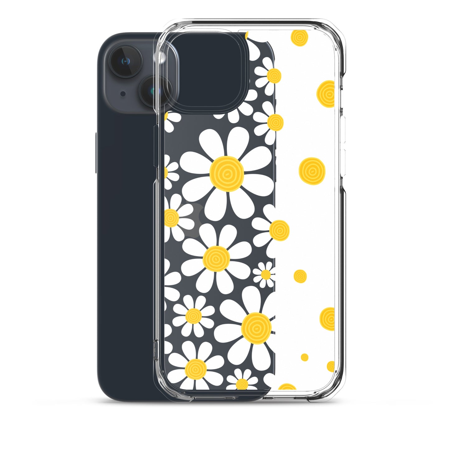 Clear Case for iPhone®- Floral Daisy Design III