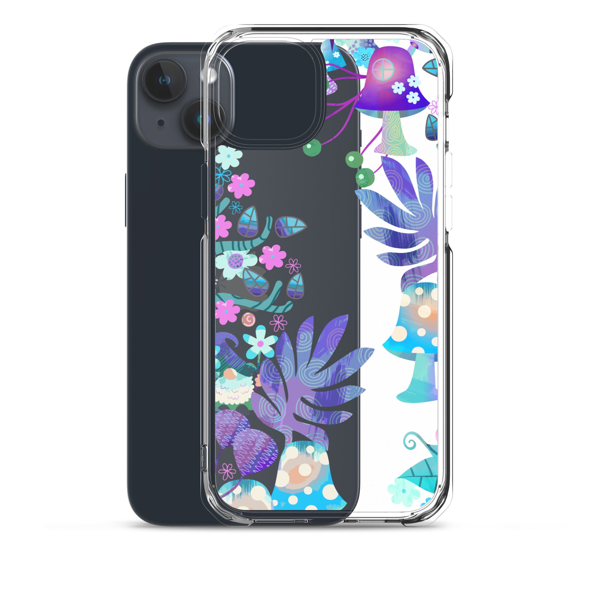 Clear Case for iPhone®- Enchanted Forest Design 04