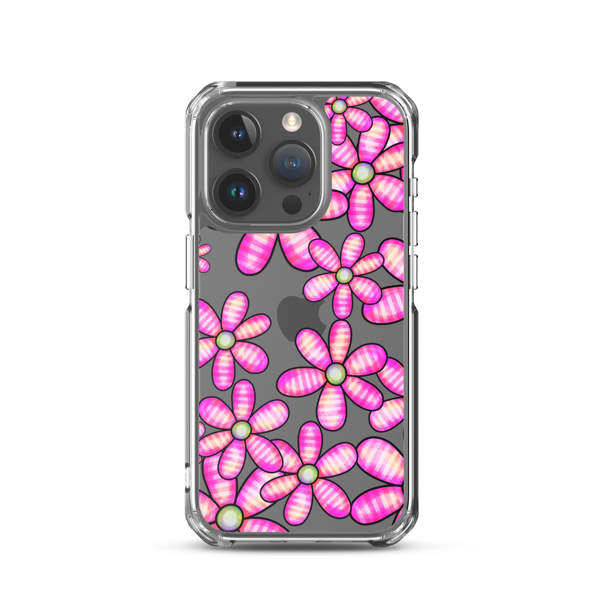 Clear Case for iPhone®- Floral Doodle Design II