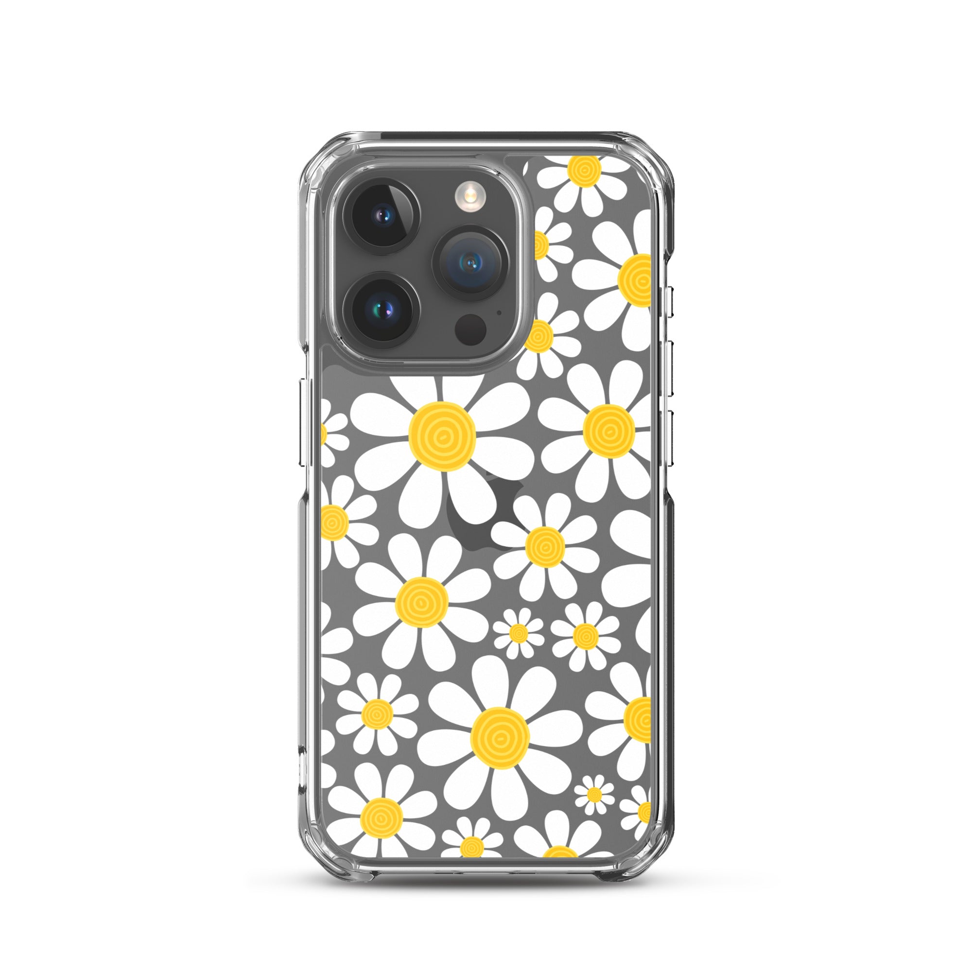 Clear Case for iPhone®- Floral Daisy Design III