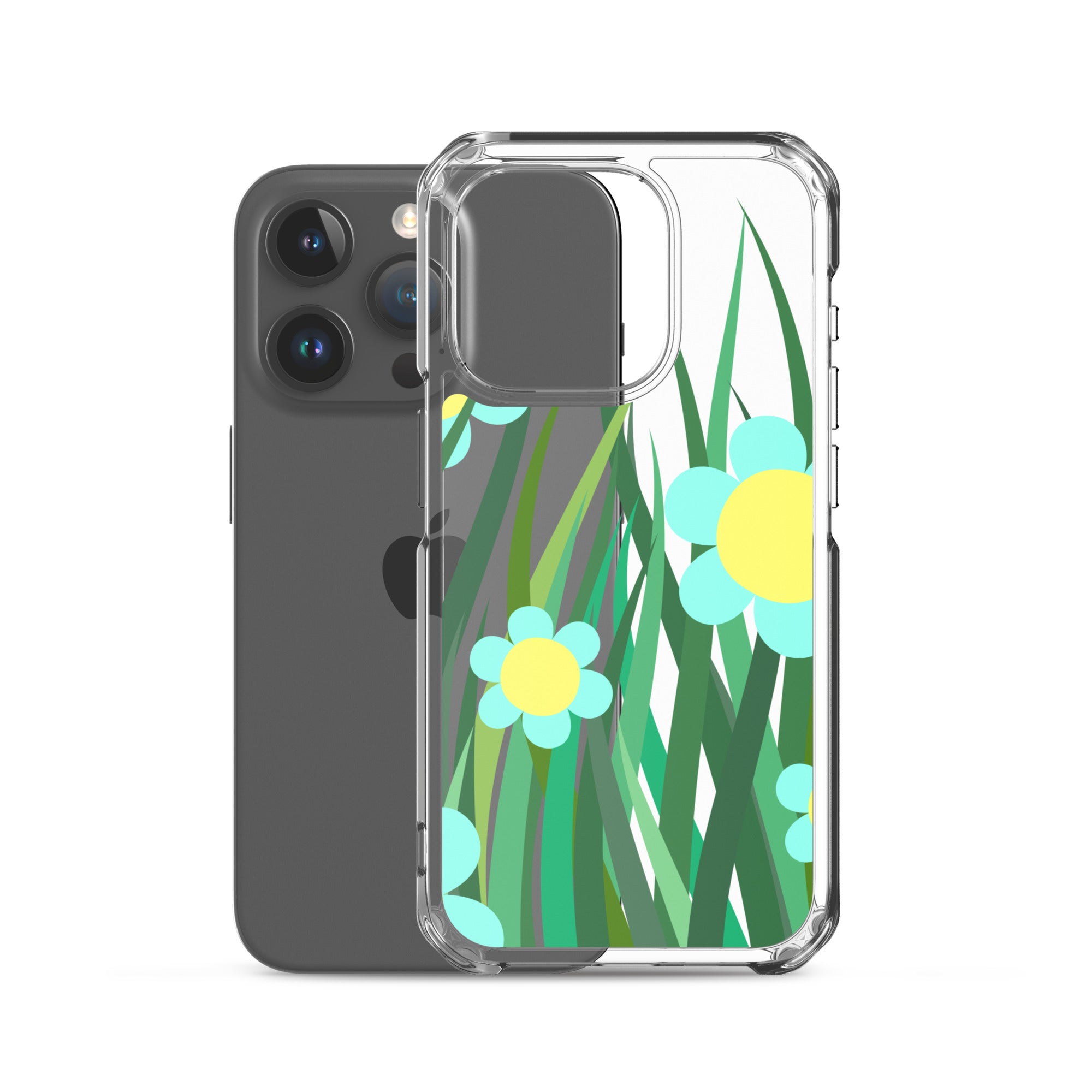 Clear Case for iPhone®- Floral Hedge Design II