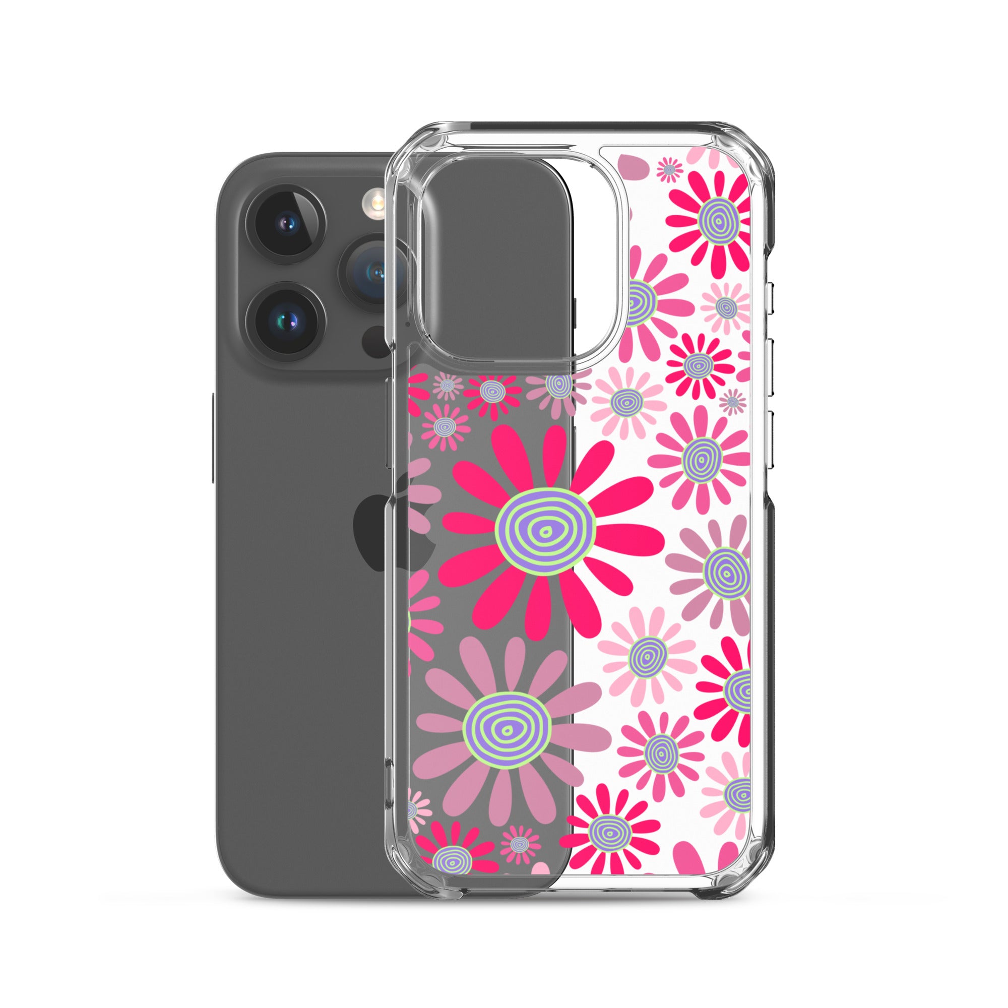 Clear Case for iPhone®- Floral Daisy Design I