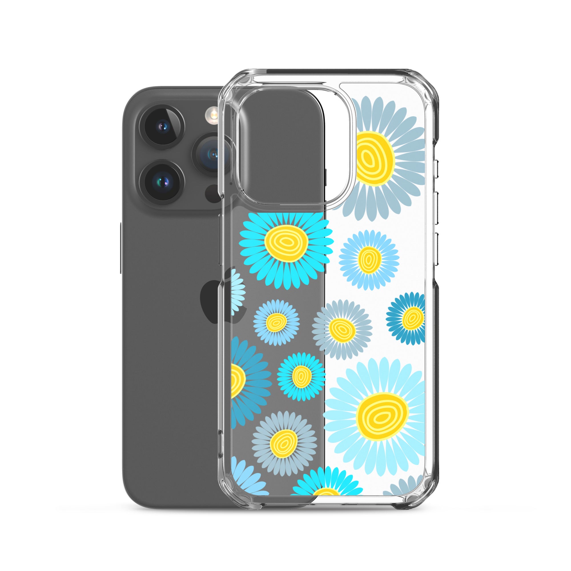 Clear Case for iPhone®- Floral Daisy Design II