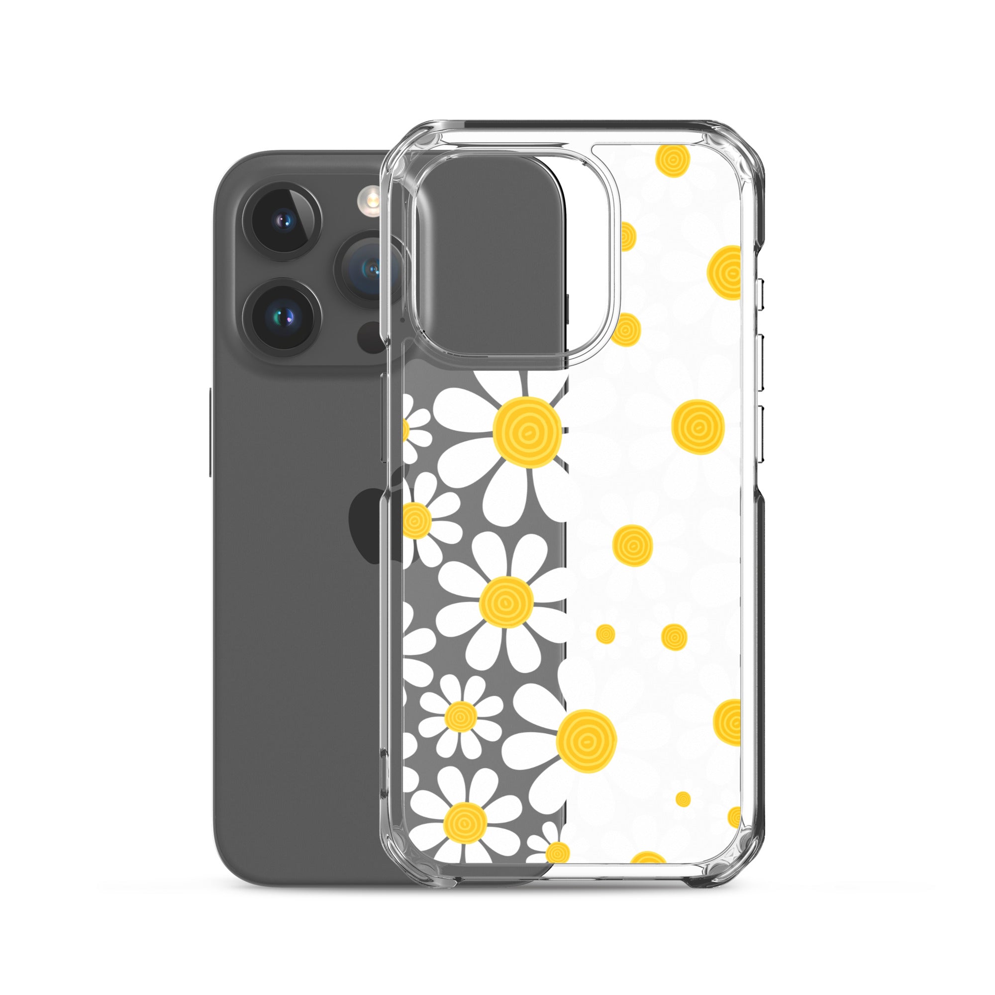 Clear Case for iPhone®- Floral Daisy Design 03