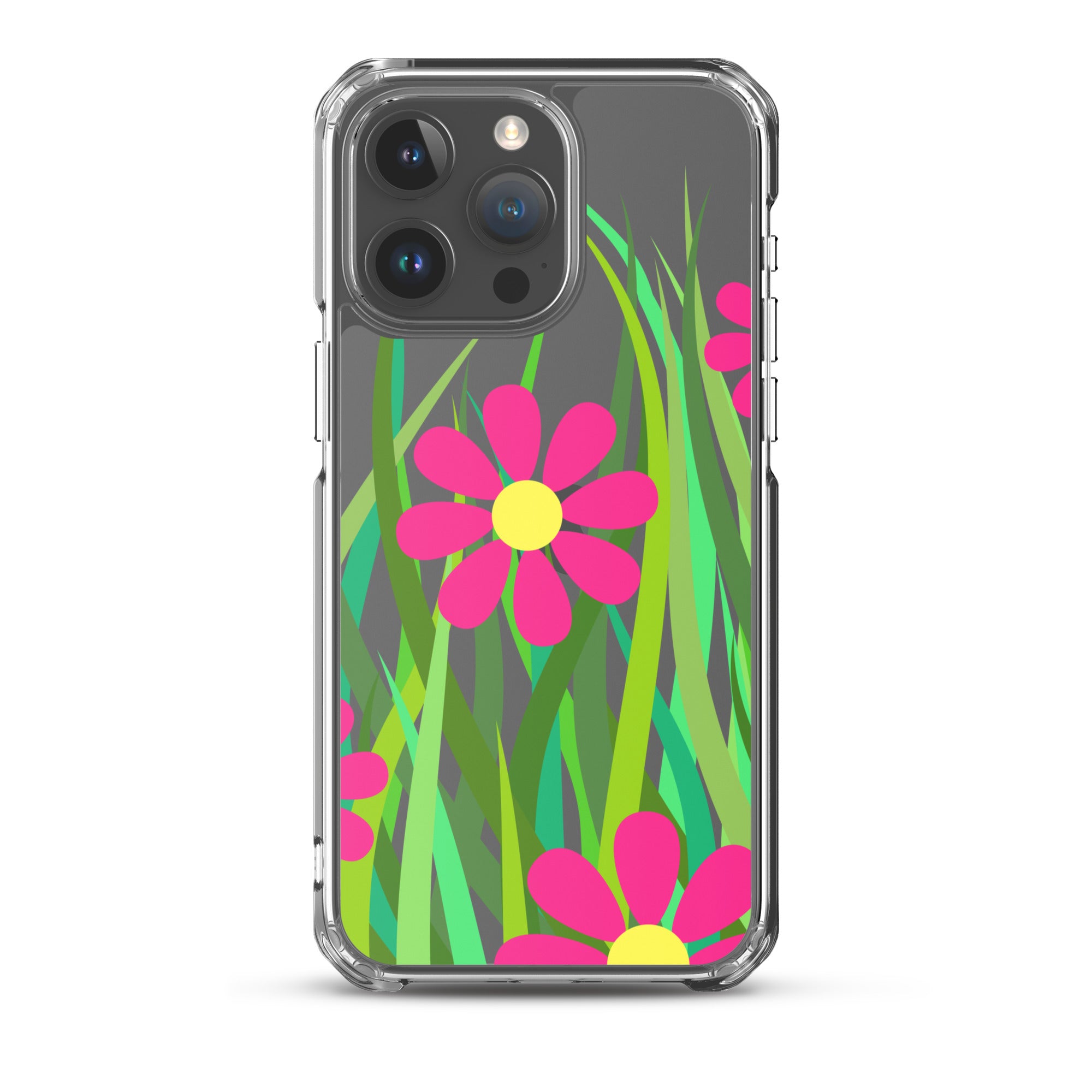 Clear Case for iPhone®- Floral Hedge Design I