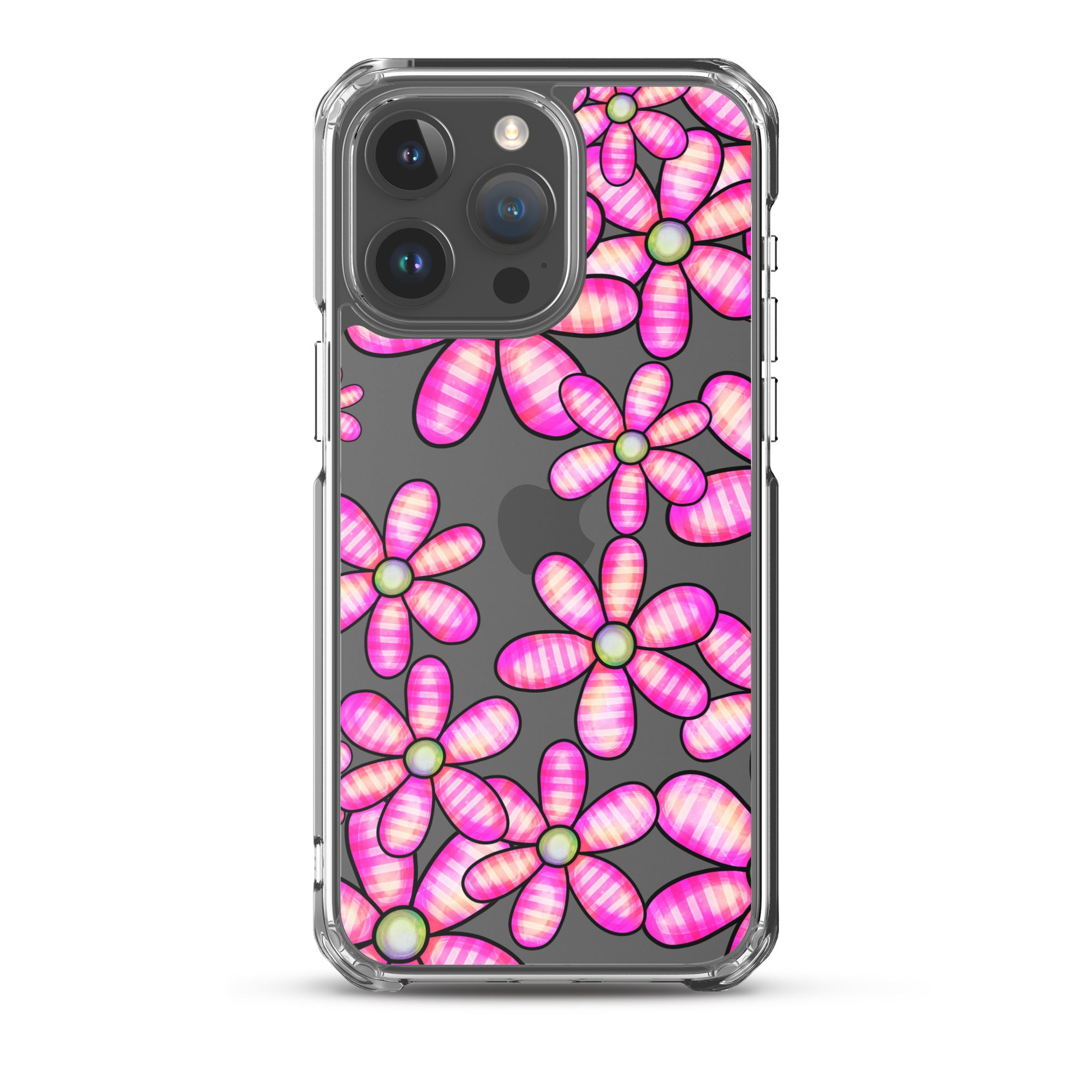 Clear Case for iPhone®- Floral Doodle Design II