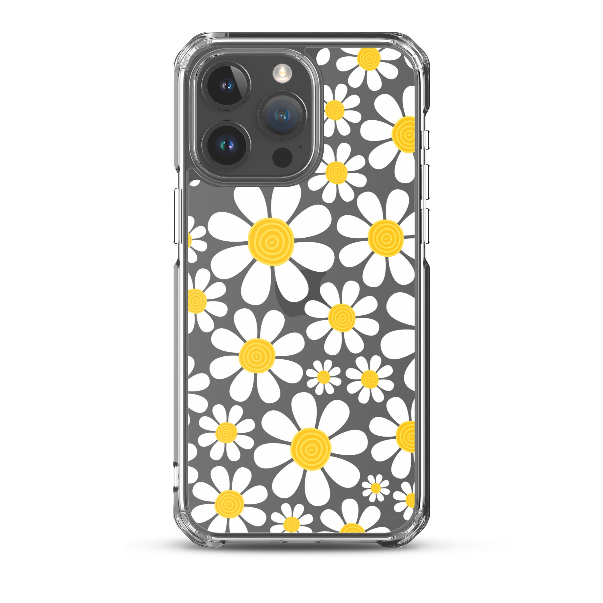 Clear Case for iPhone®- Floral Daisy Design III