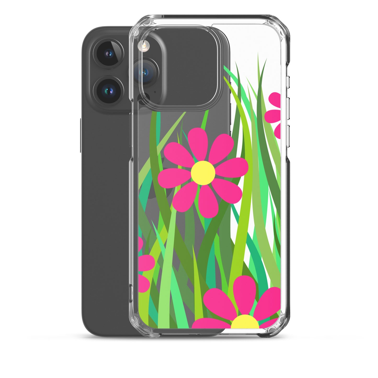 Clear Case for iPhone®- Floral Hedge Design I