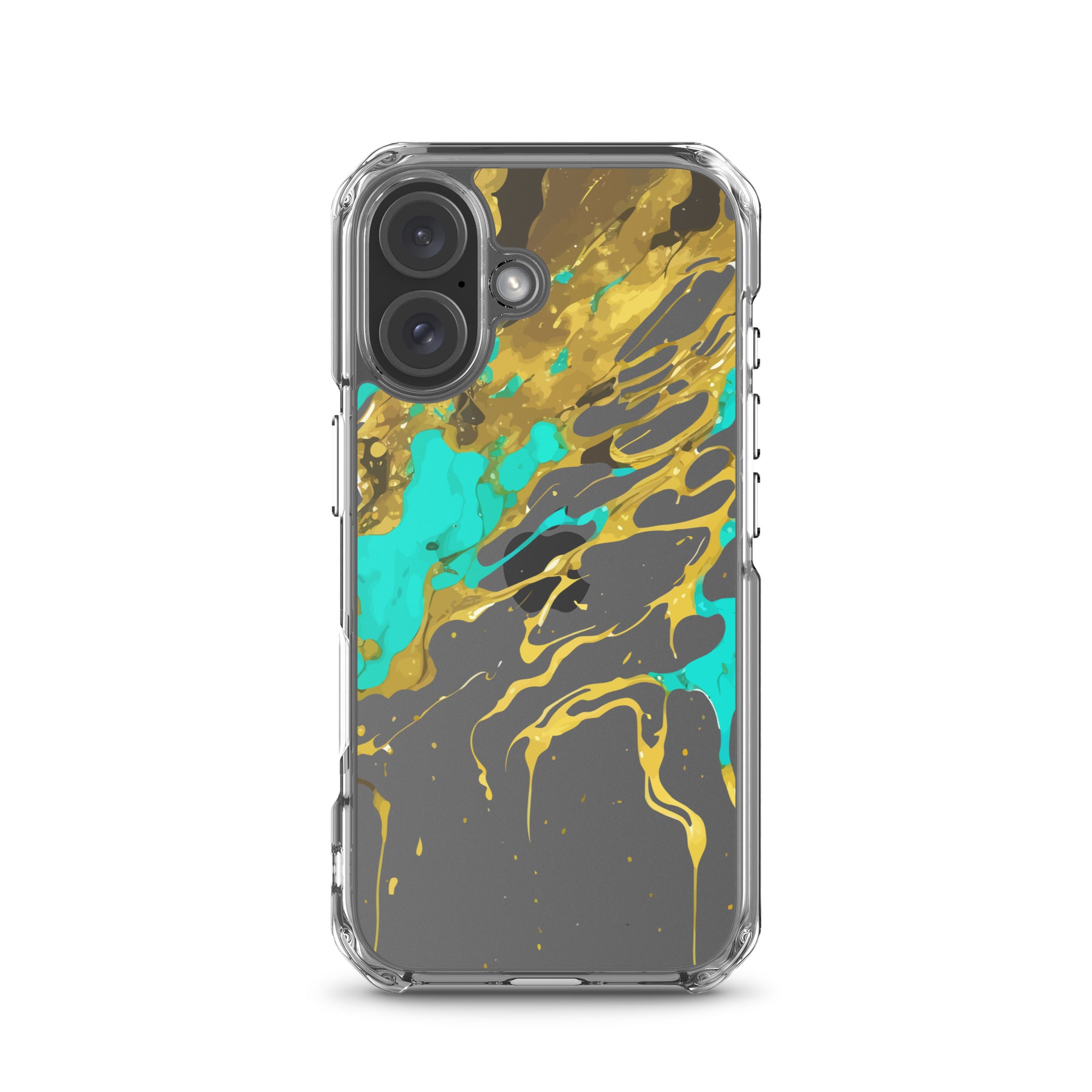 Clear Case for iPhone®- Alchohol Ink Design I