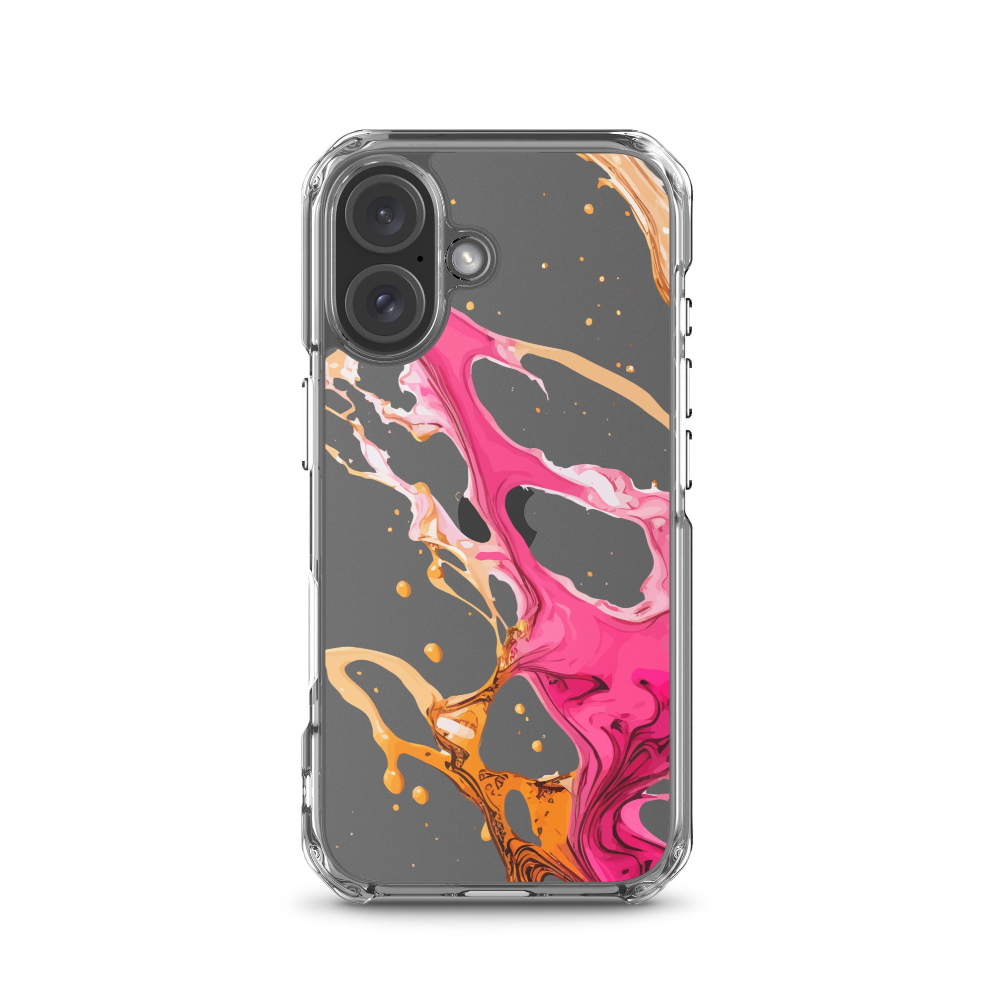 Clear Case for iPhone®- Alchohol Ink Design IV