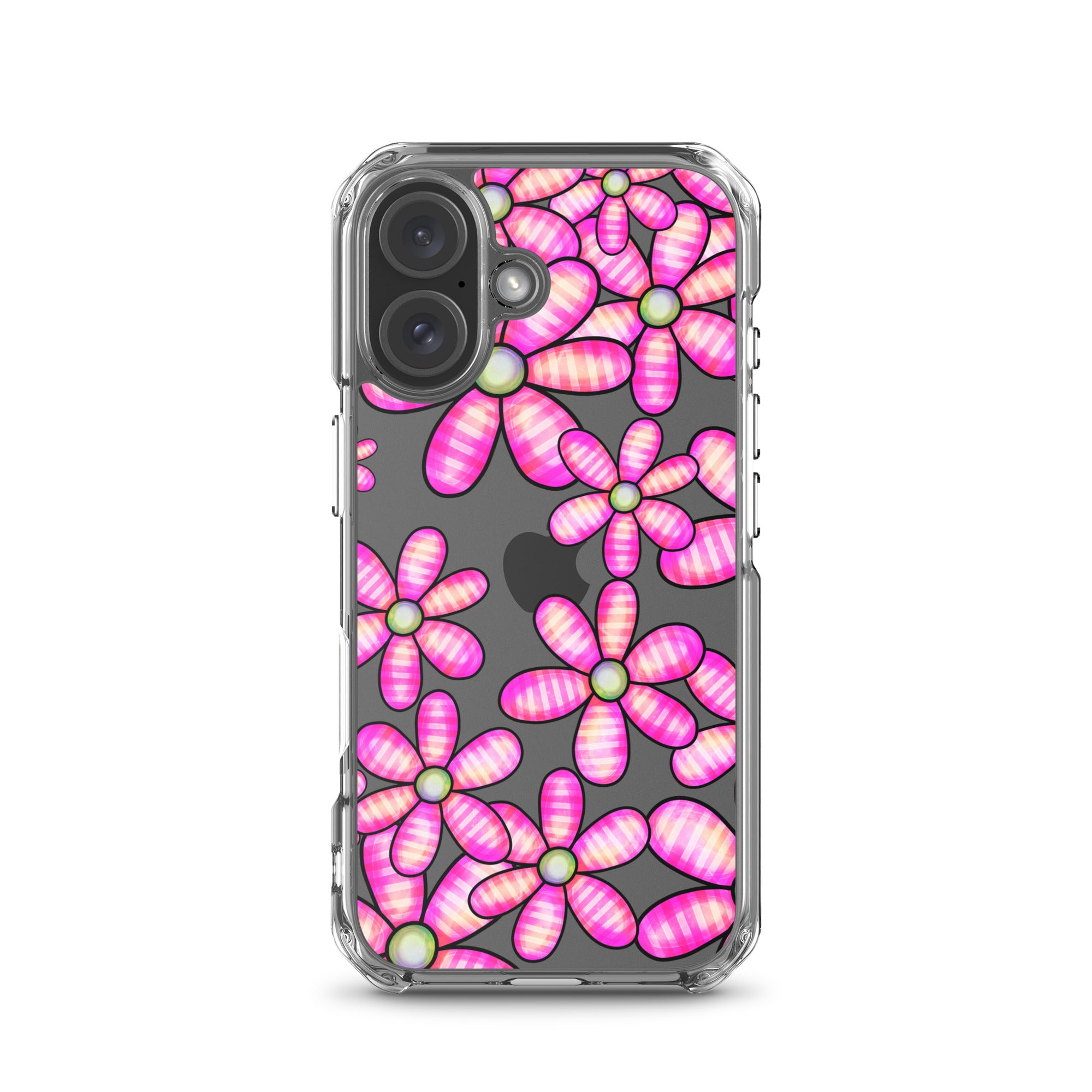 Clear Case for iPhone®- Floral Doodle Design II