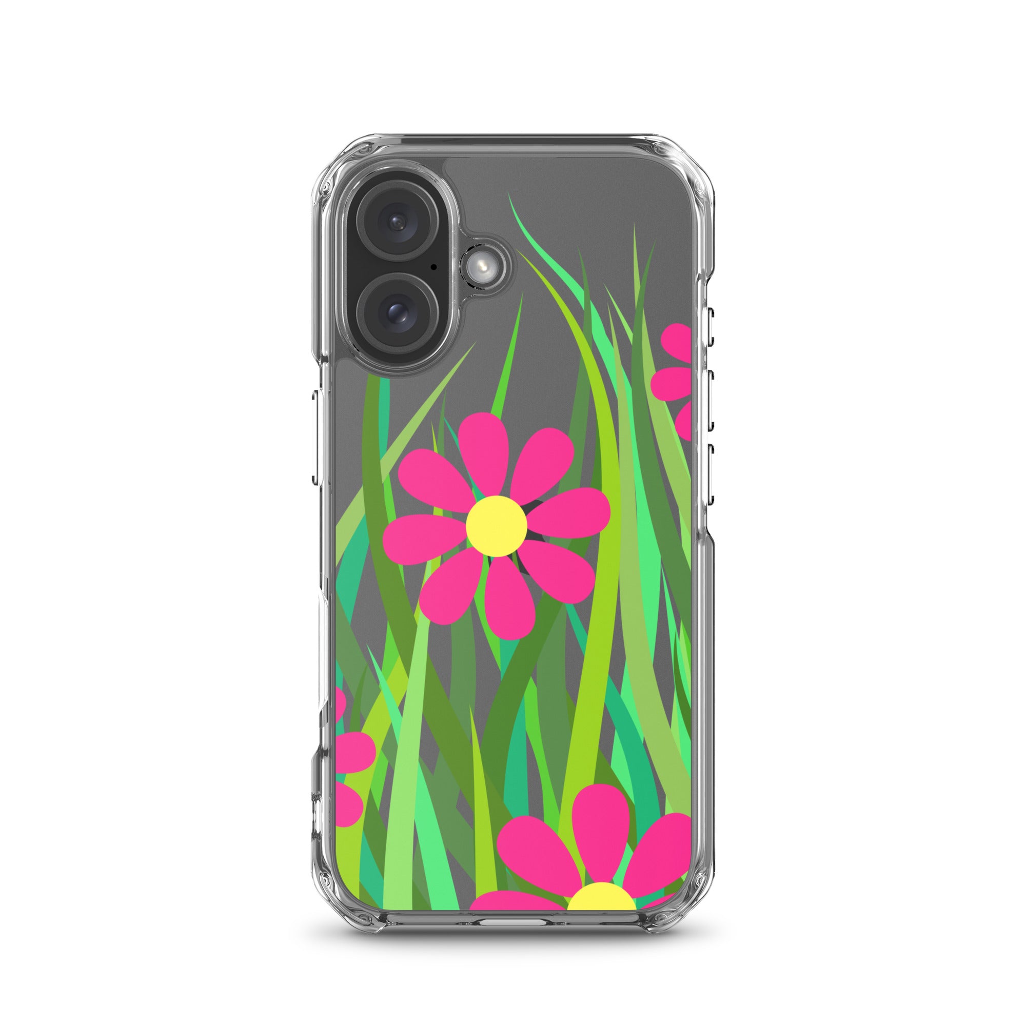 Clear Case for iPhone®- Floral Hedge Design I