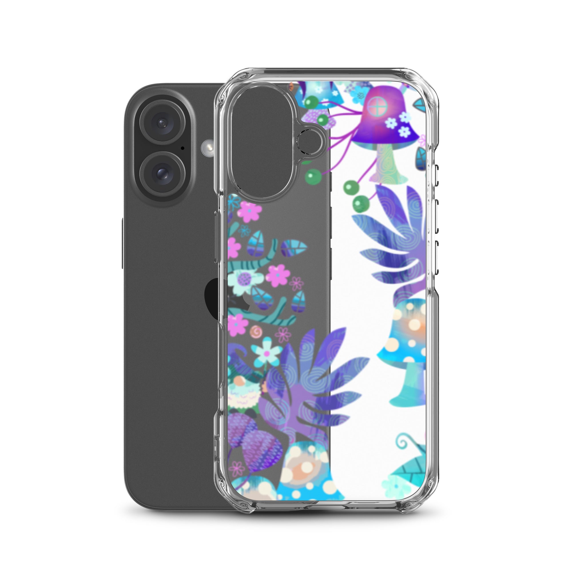 Clear Case for iPhone®- Enchanted Forest Design IV