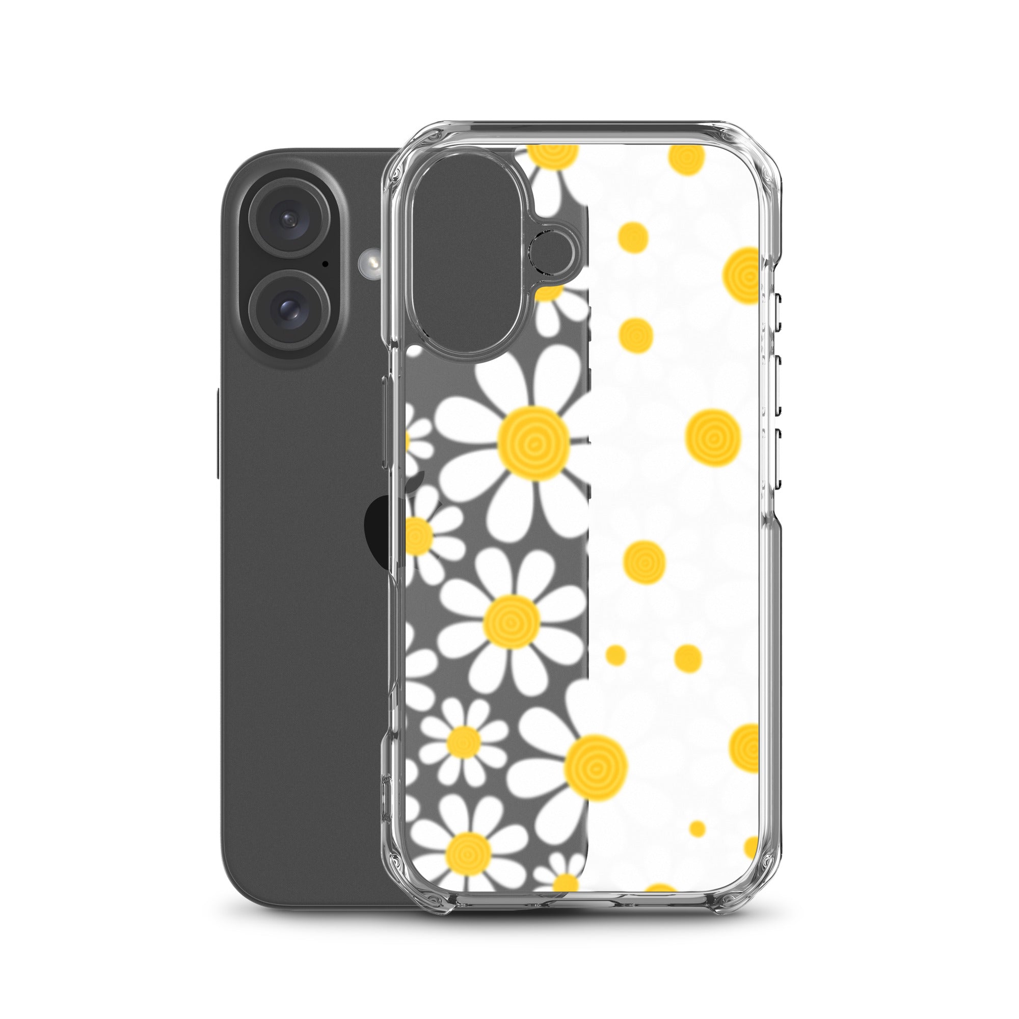 Clear Case for iPhone®- Floral Daisy Design III