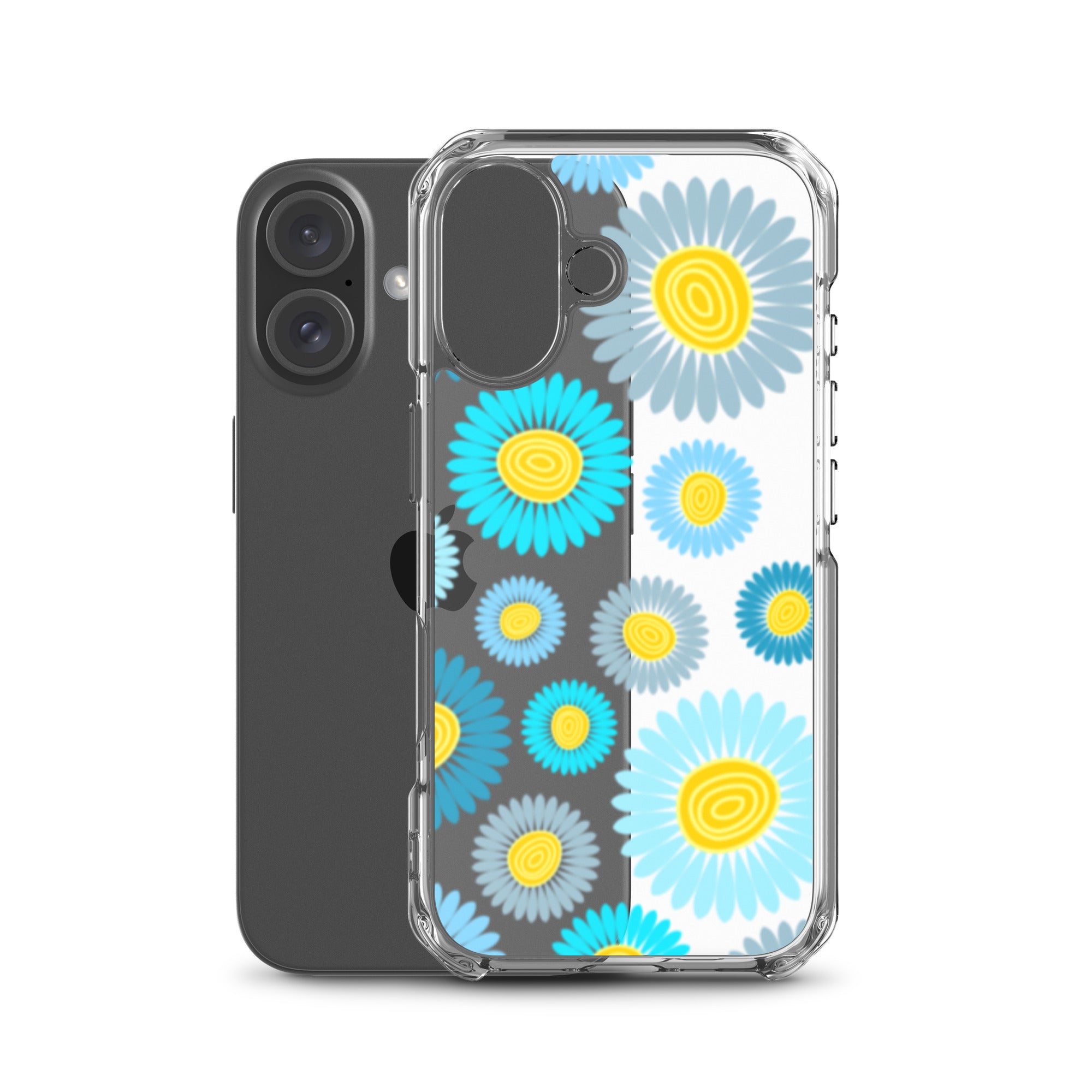 Clear Case for iPhone®- Floral Daisy Design II