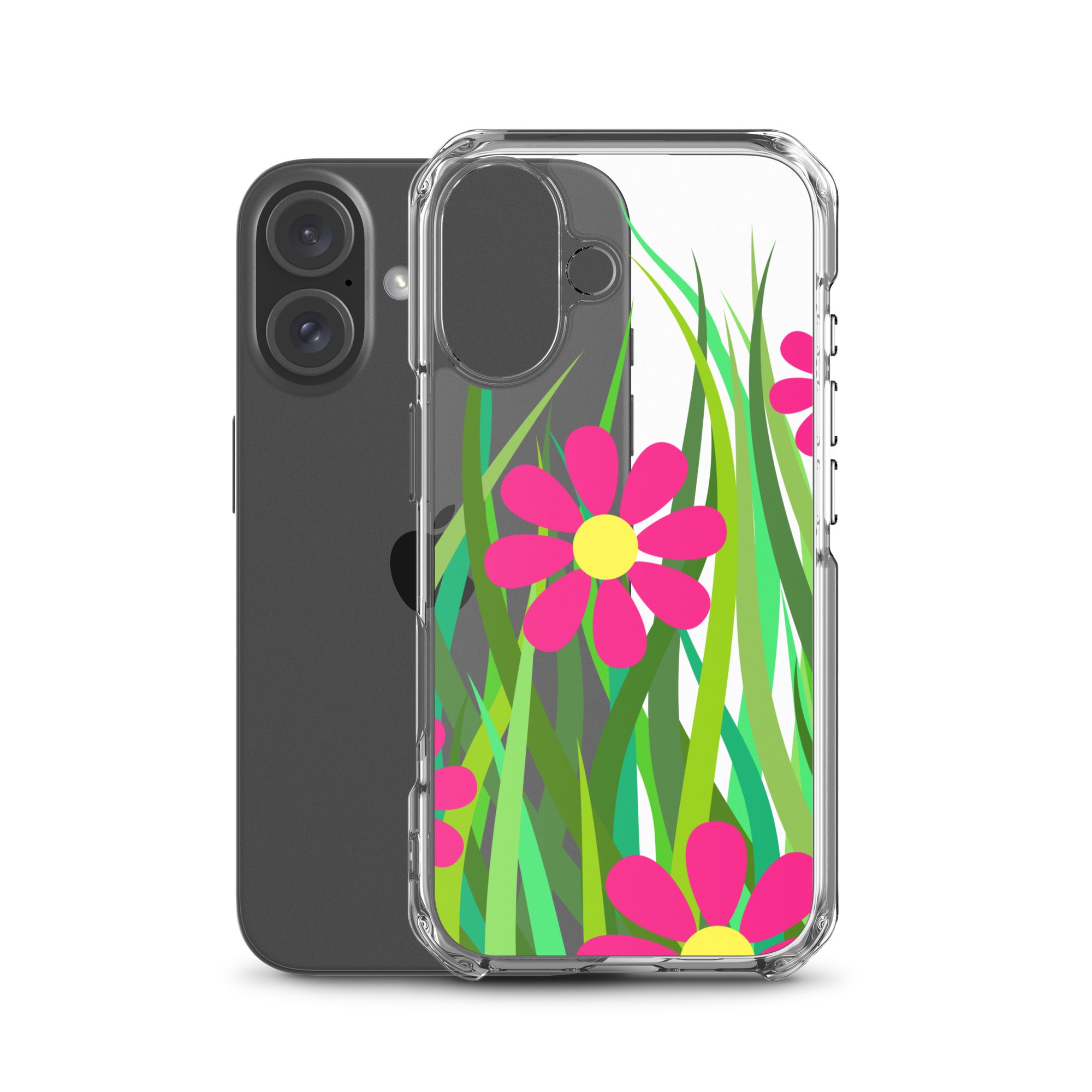 Clear Case for iPhone®- Floral Hedge Design I