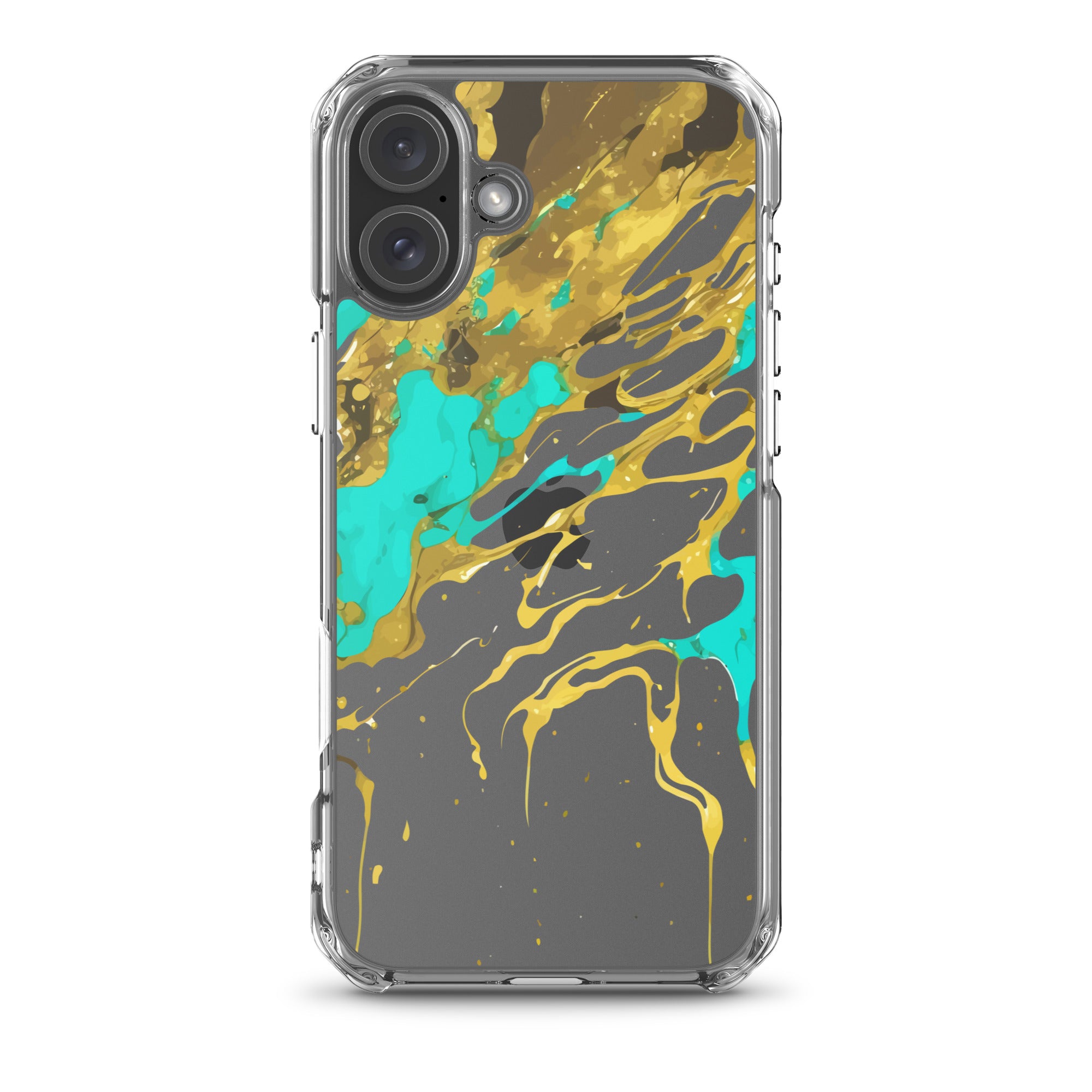 Clear Case for iPhone®- Alchohol Ink Design I